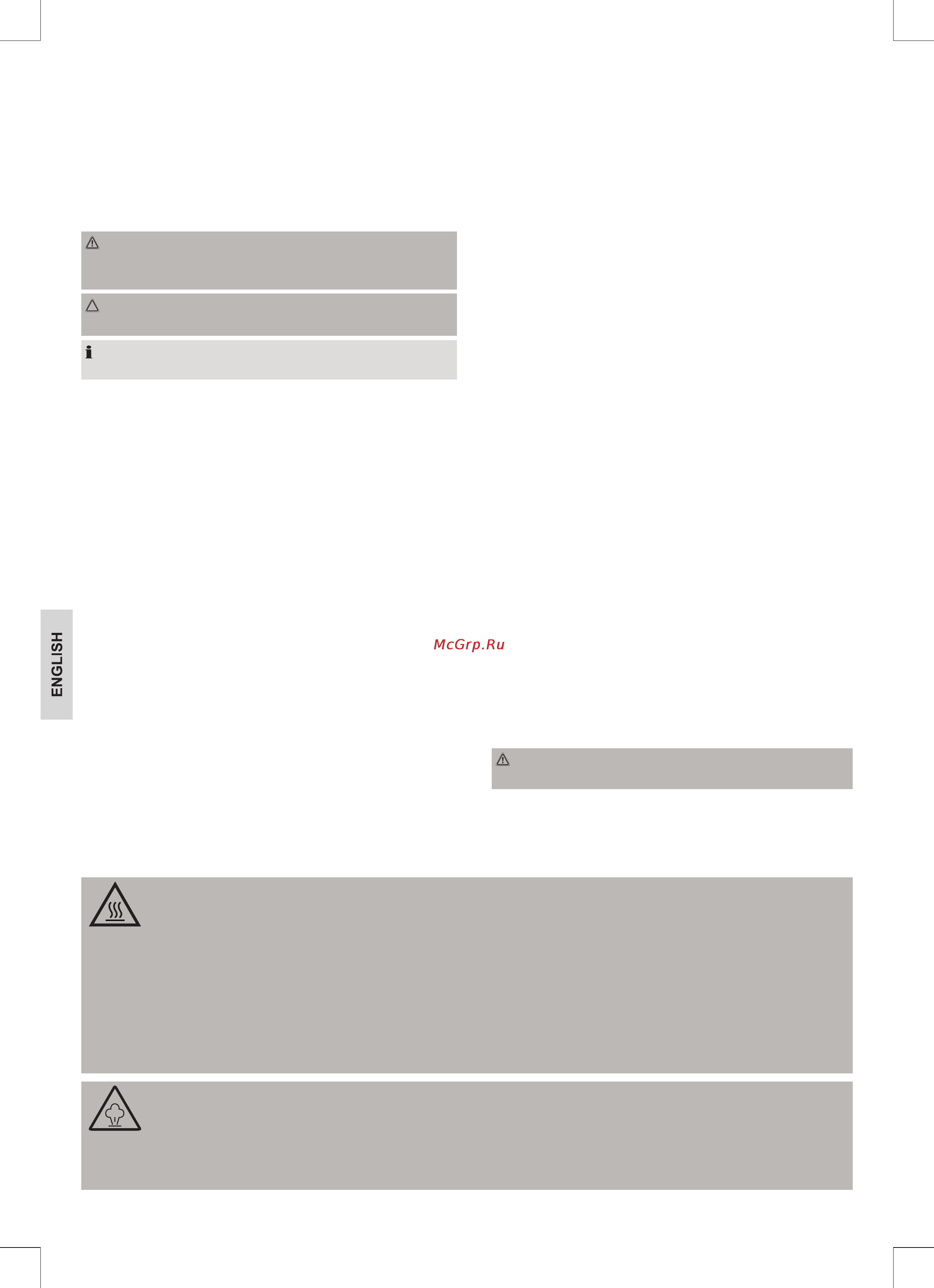 ProfiCook pc-mkm 1074 [44/66] Warning hot surface