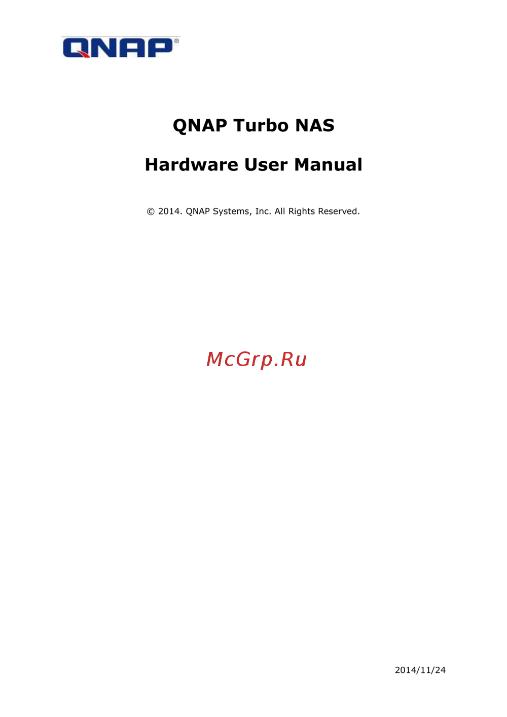 Qnap TS-131 Инструкция по эксплуатации