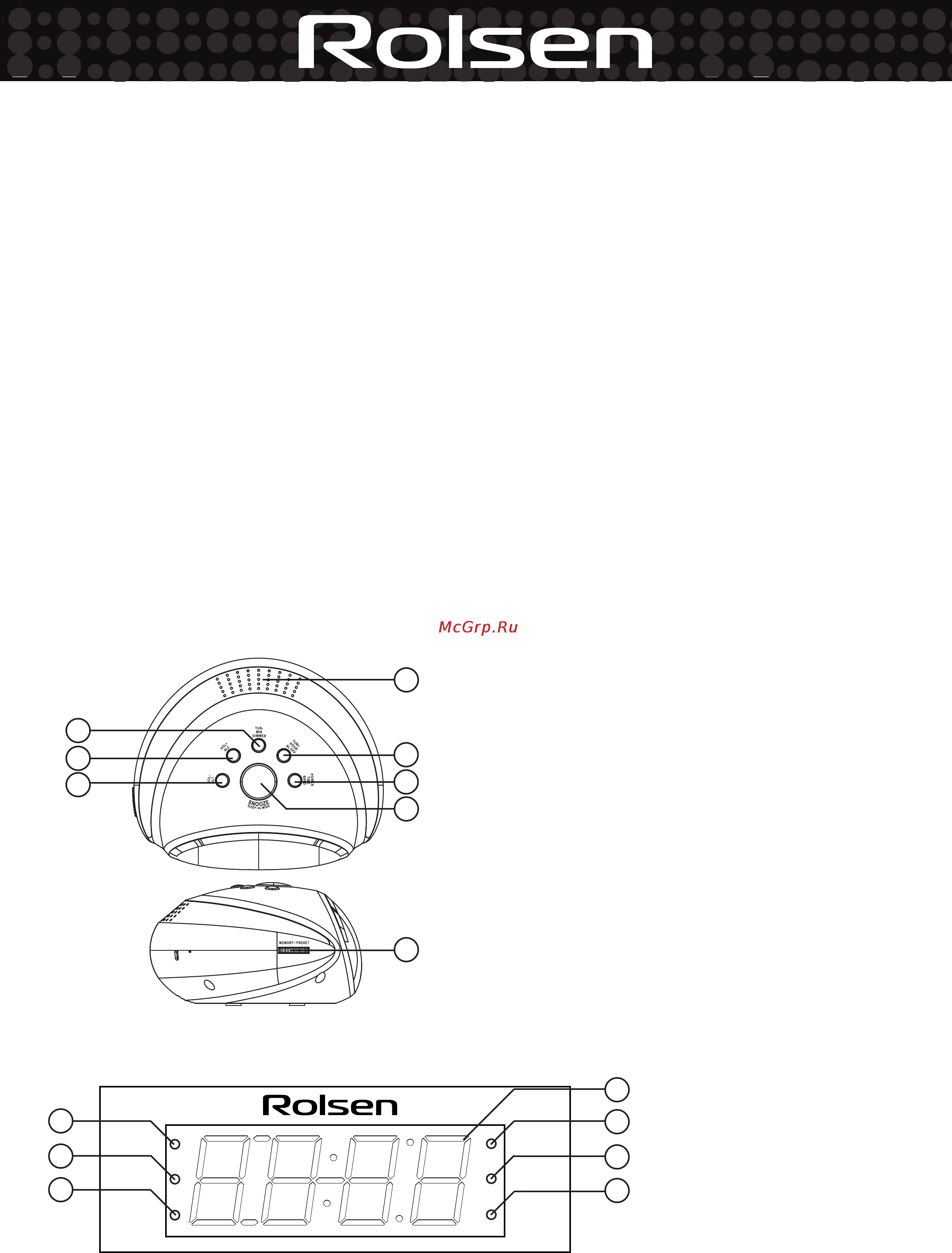 Rolsen CR-170 Инструкция по эксплуатации онлайн