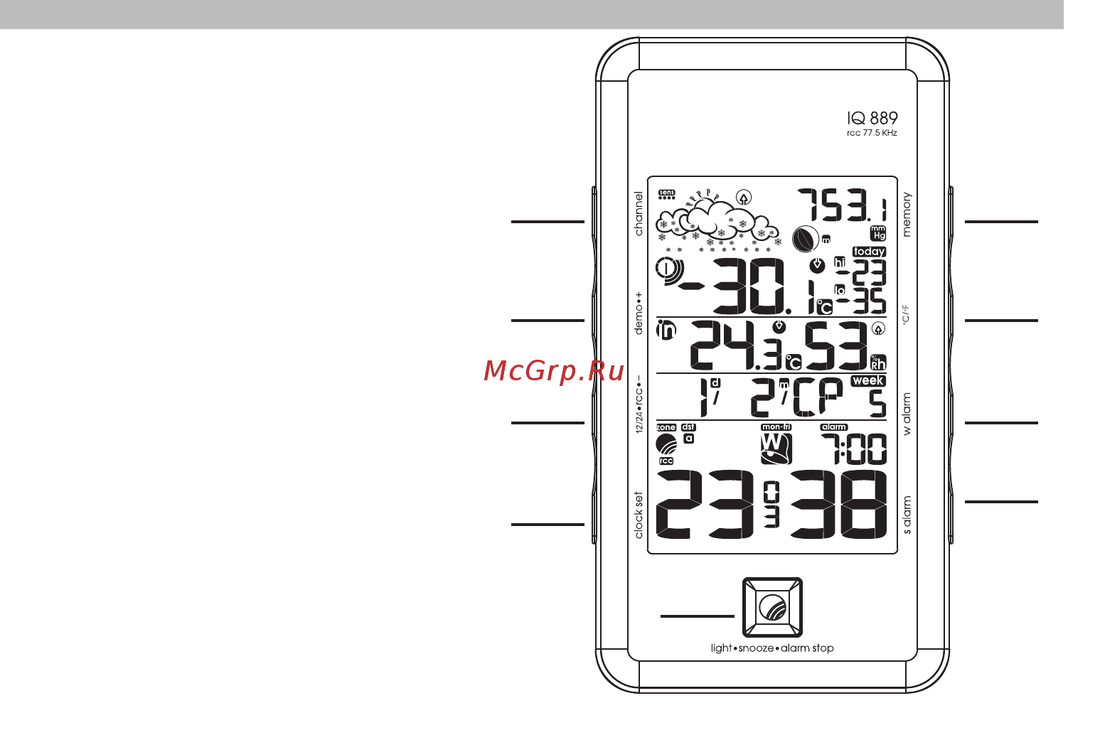 RST 02889 (meteo light IQ889) Инструкция по эксплуатации онлайн [4/46] 732732