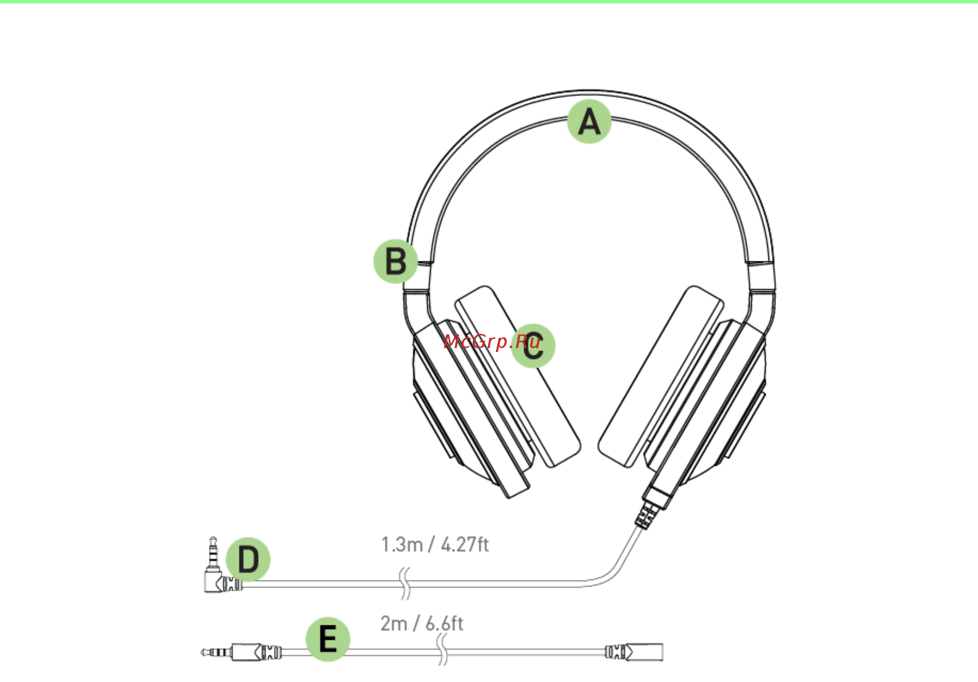 Razer kraken, зеленые [5/10] Схема устройства
