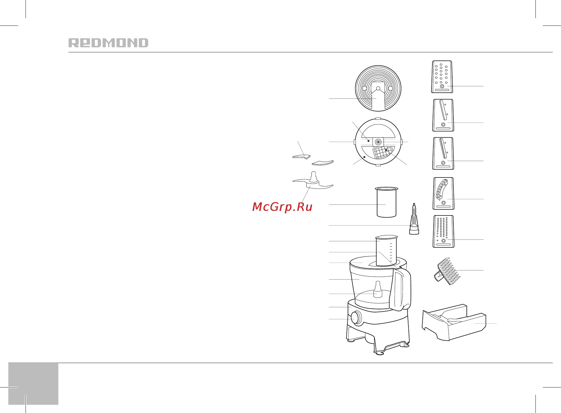 Redmond rfp-3904 [6/24] Устройство модели