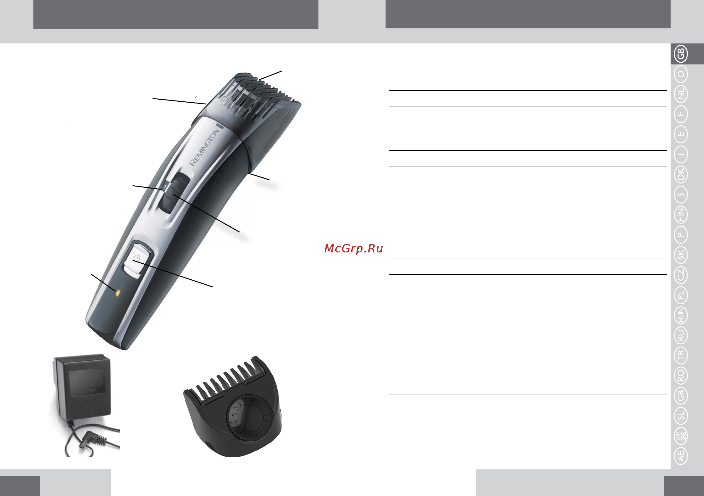 Remington MB4030 [2/69] English english