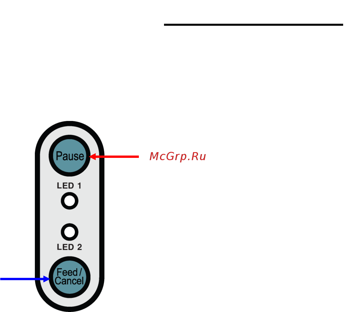 Bixolon SLP-DX420 [20/33] 3 кнопки pause cancel пауза отмена