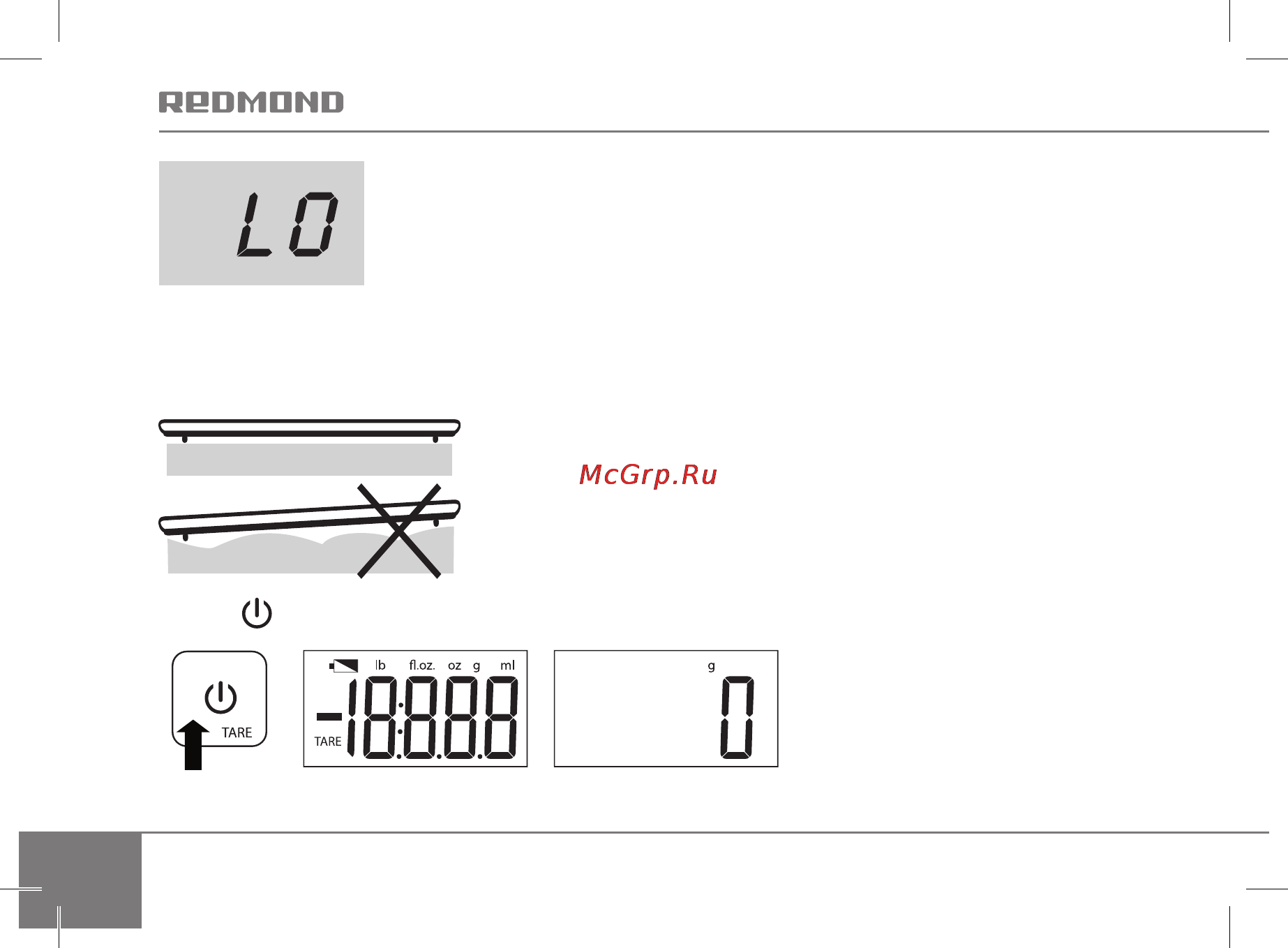 Redmond RS-M720 [22/36] Scales operating