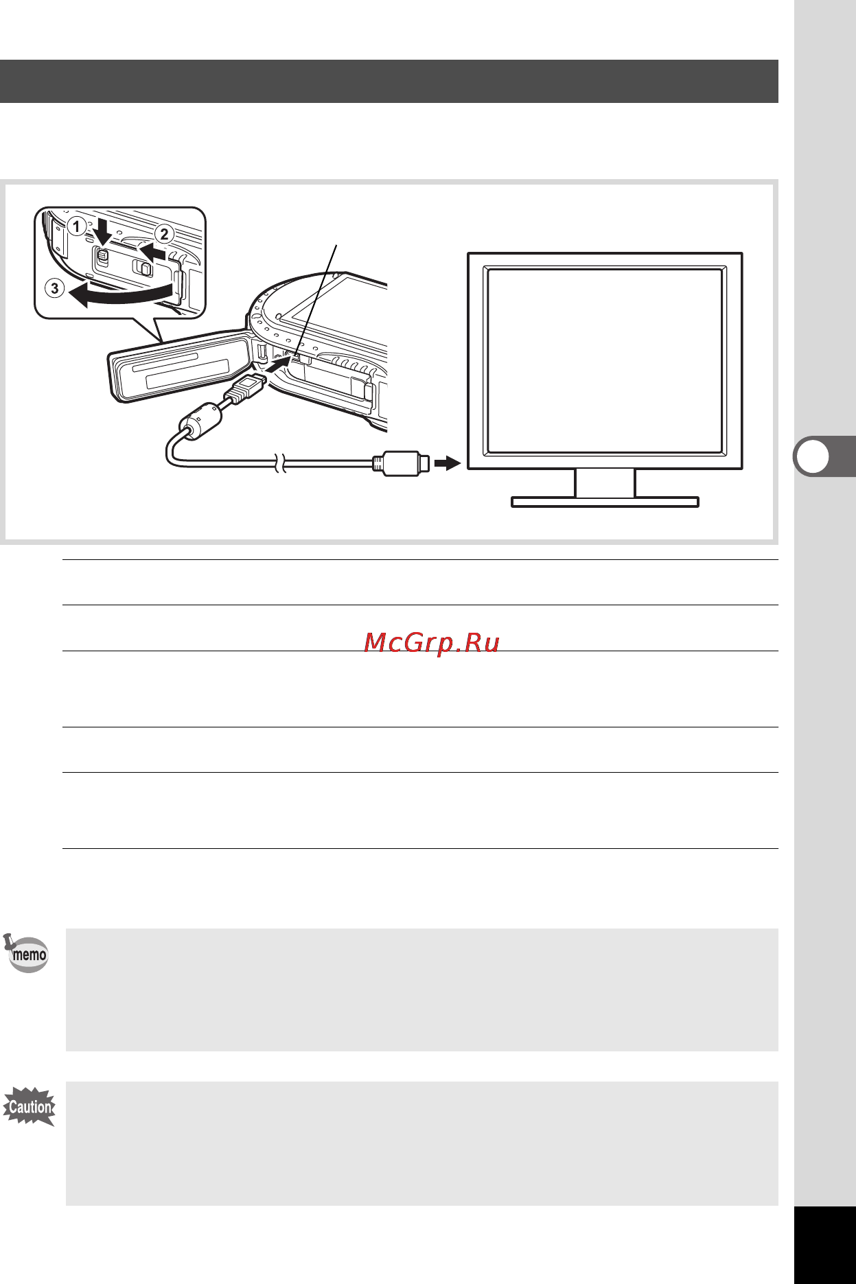 Ricoh wg-5 [145/244] Connecting the camera to an hdmi terminal