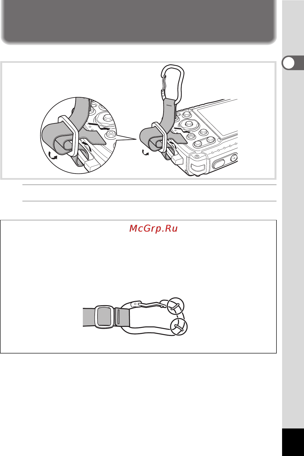 Ricoh wg-5 [33/244] Attaching the carabiner strap