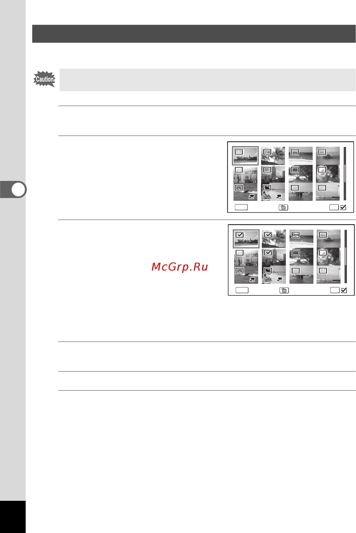 Ricoh wg-30 [124/208] Deleting selected images