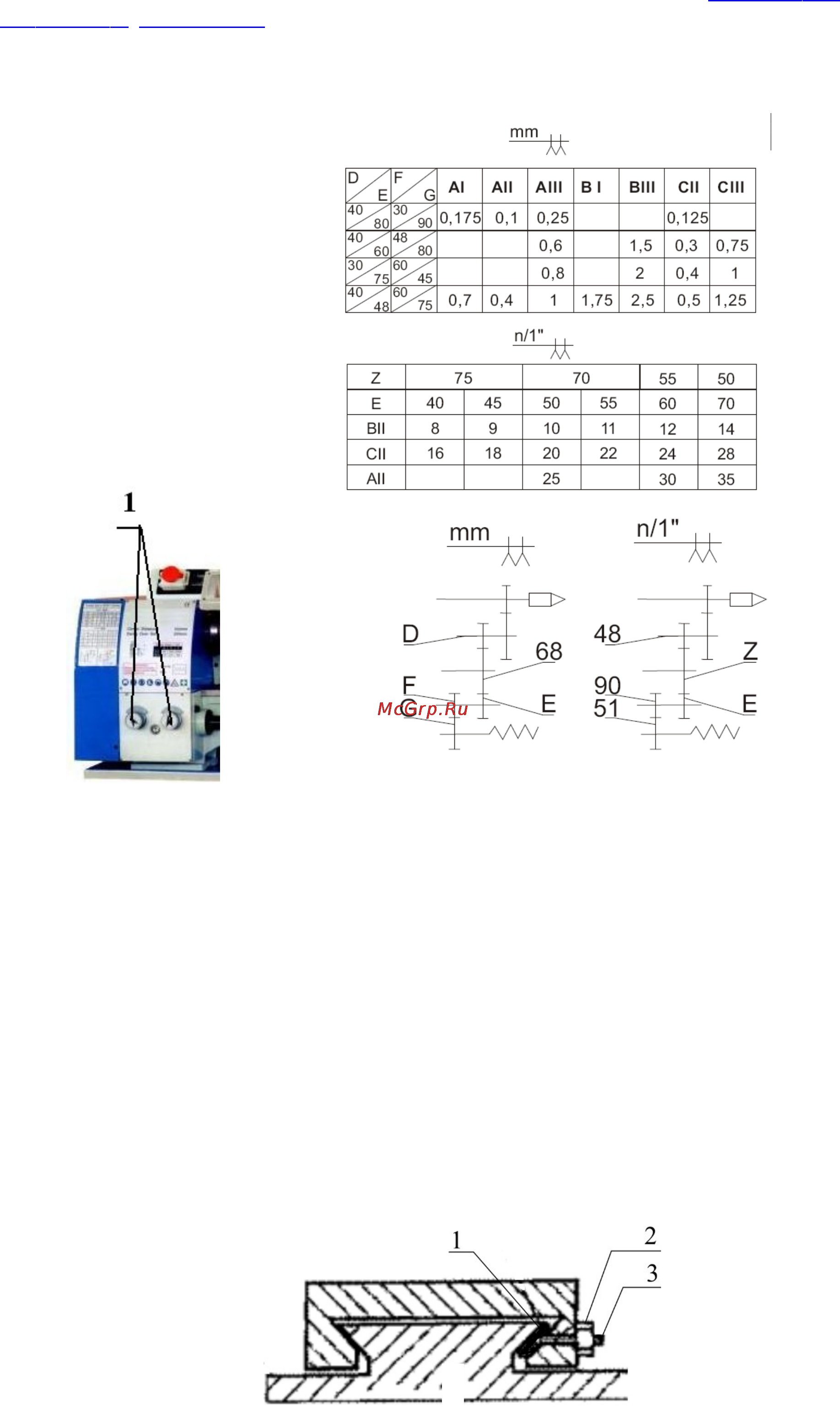 Triod LAMT-550/400 114021 [13/33] Служащих для фиксации шестерен по оси валов снимите шестерни установите