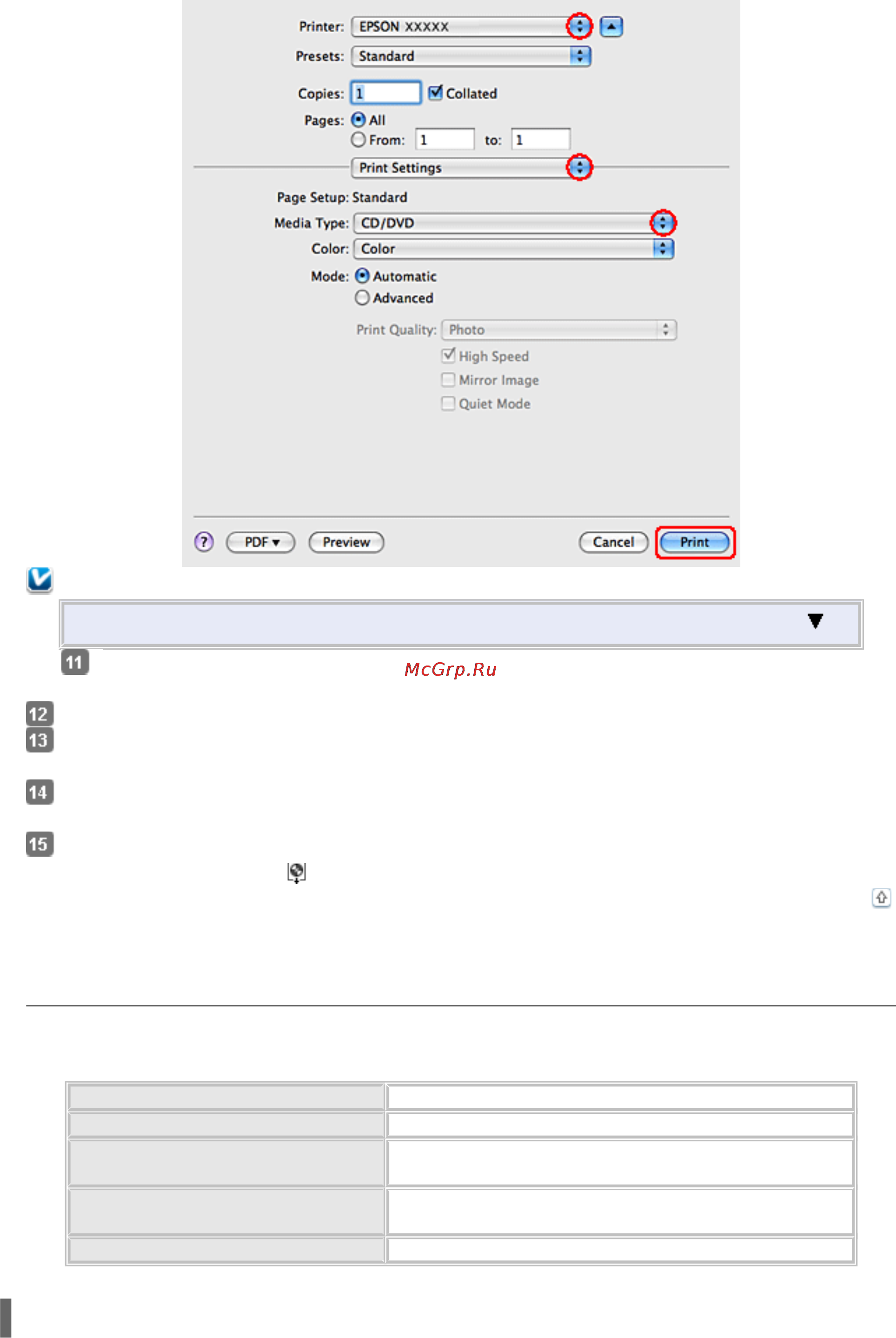 Epson Stylus Photo PX720WD [19/92] Печать на cd dvd с помощью стороннего по