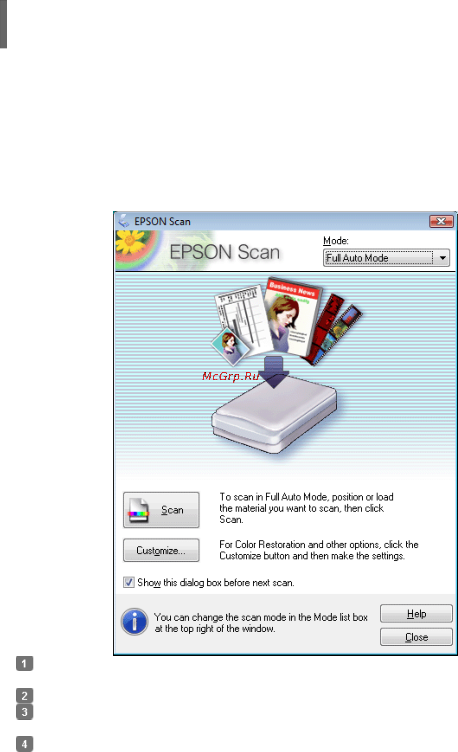 Epson Stylus TX117 [125/177] Сканирование в режиме full auto автоматический