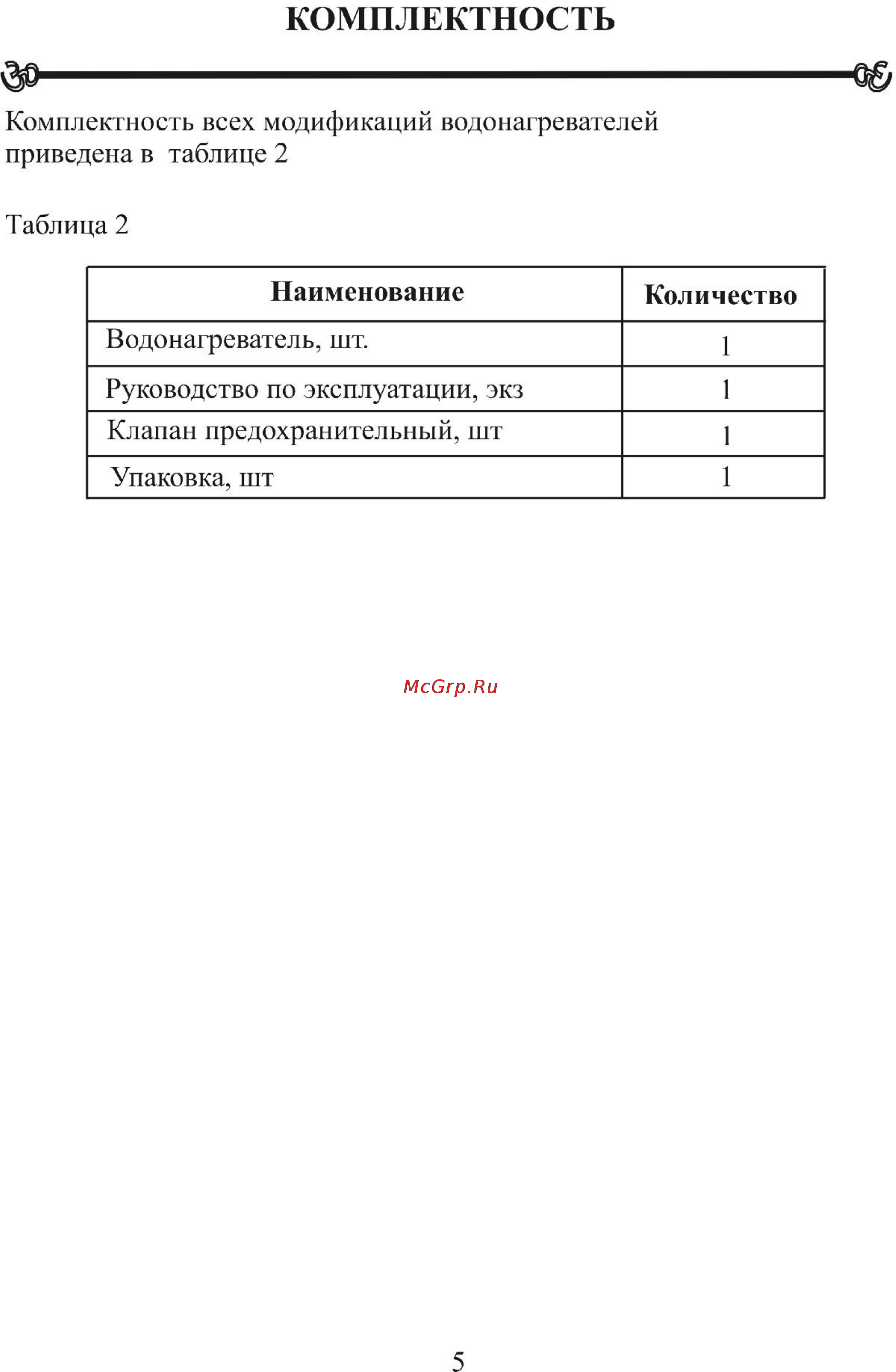 Polaris P 80 V [5/21] Комплектность