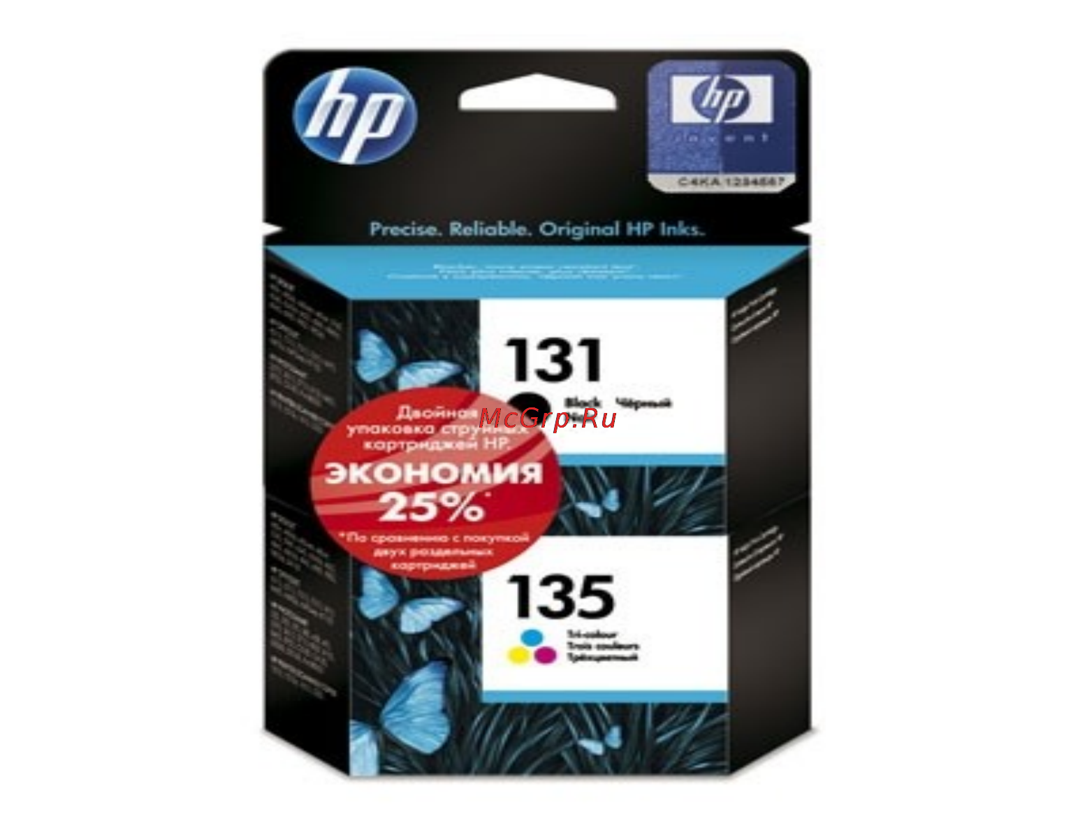 HP 131 Black+135 Tri-Colour (C8765HE+C8766HE) Инструкция по эксплуатации онлайн