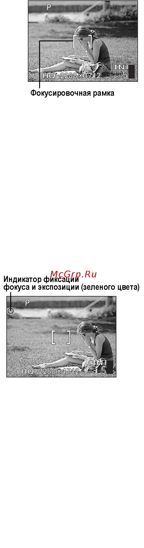 Olympus X-550 [18/110] В случае возникновения проблем с фокусировкой