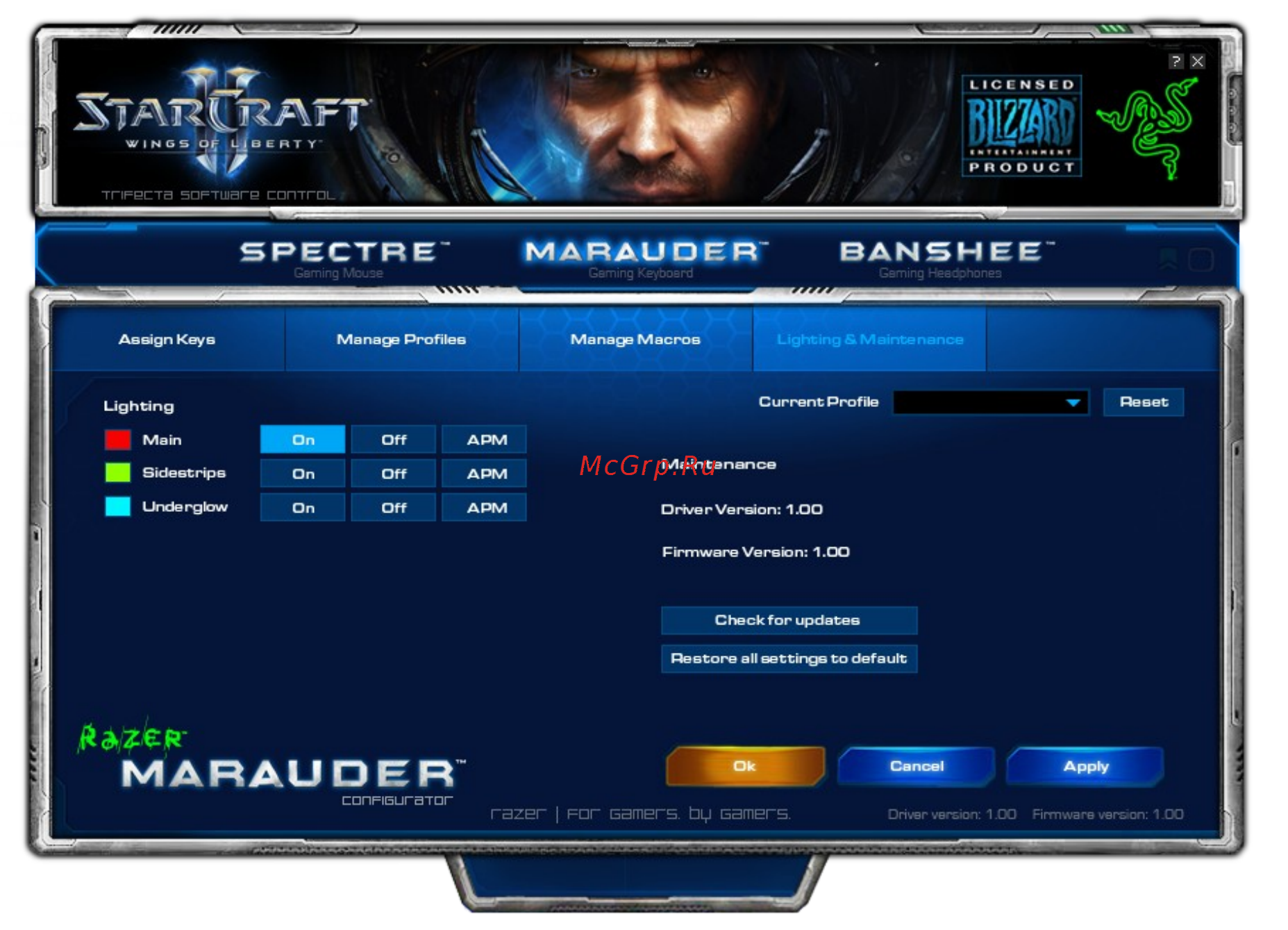 Razer Marauder StarCraft Инструкция по эксплуатации онлайн [7/16] 33615