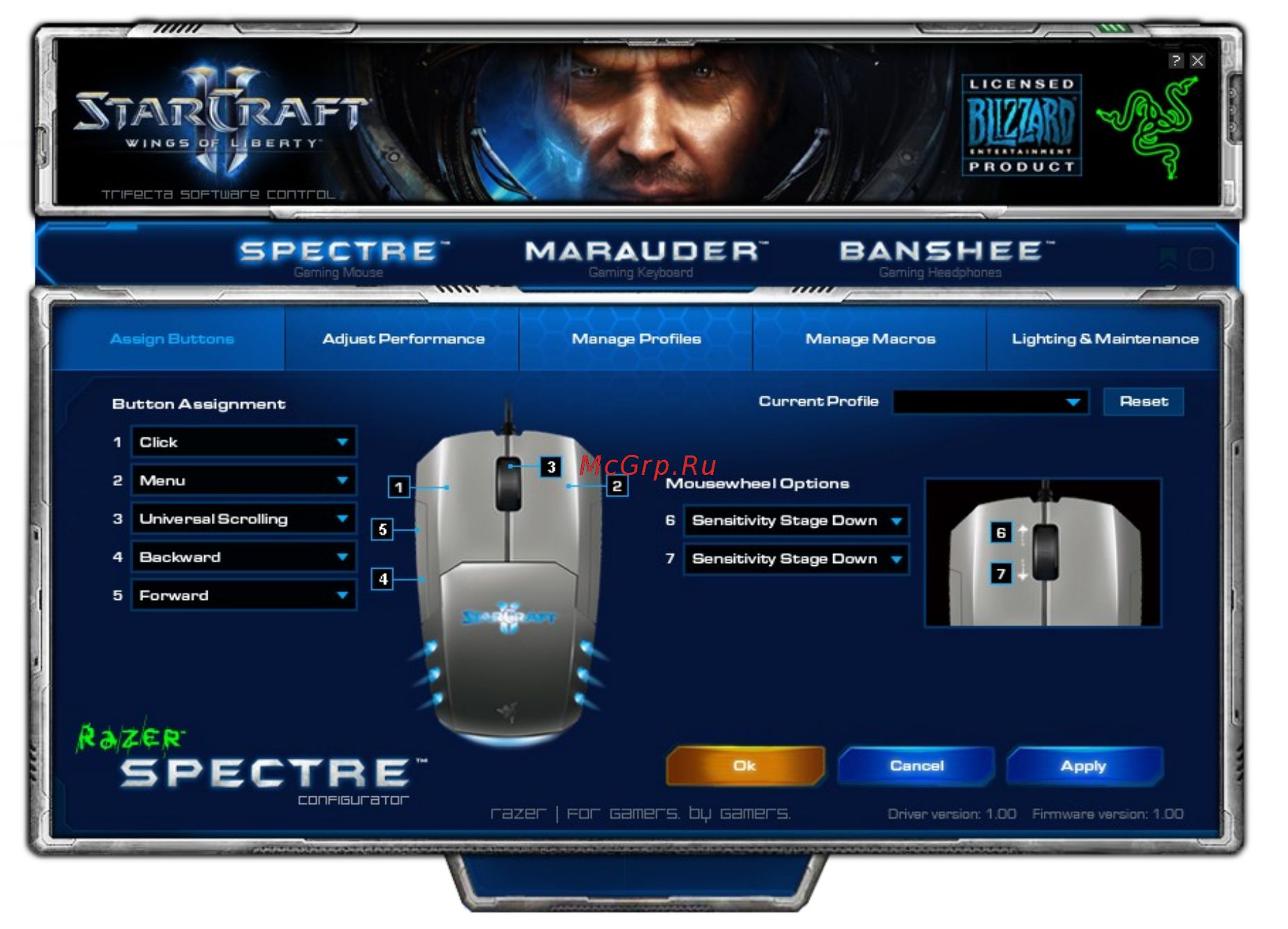 Razer Spectre StarCraft 2 Инструкция по эксплуатации онлайн [4/19] 33650