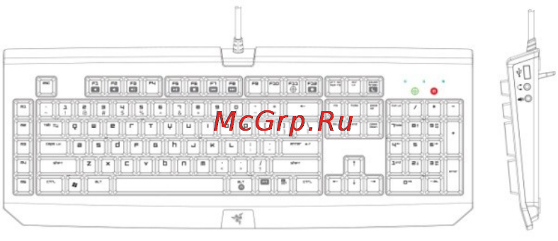 Razer Widow ULTIMATE Bl Инструкция по эксплуатации онлайн