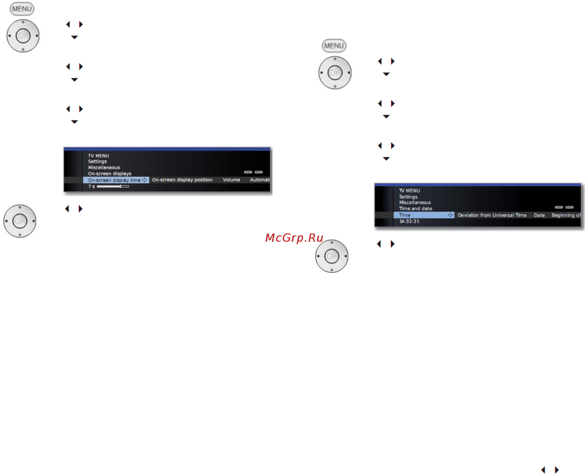 Loewe Xelos 50422T80 Silver [64/150] Вызов функций вывода информации на экран