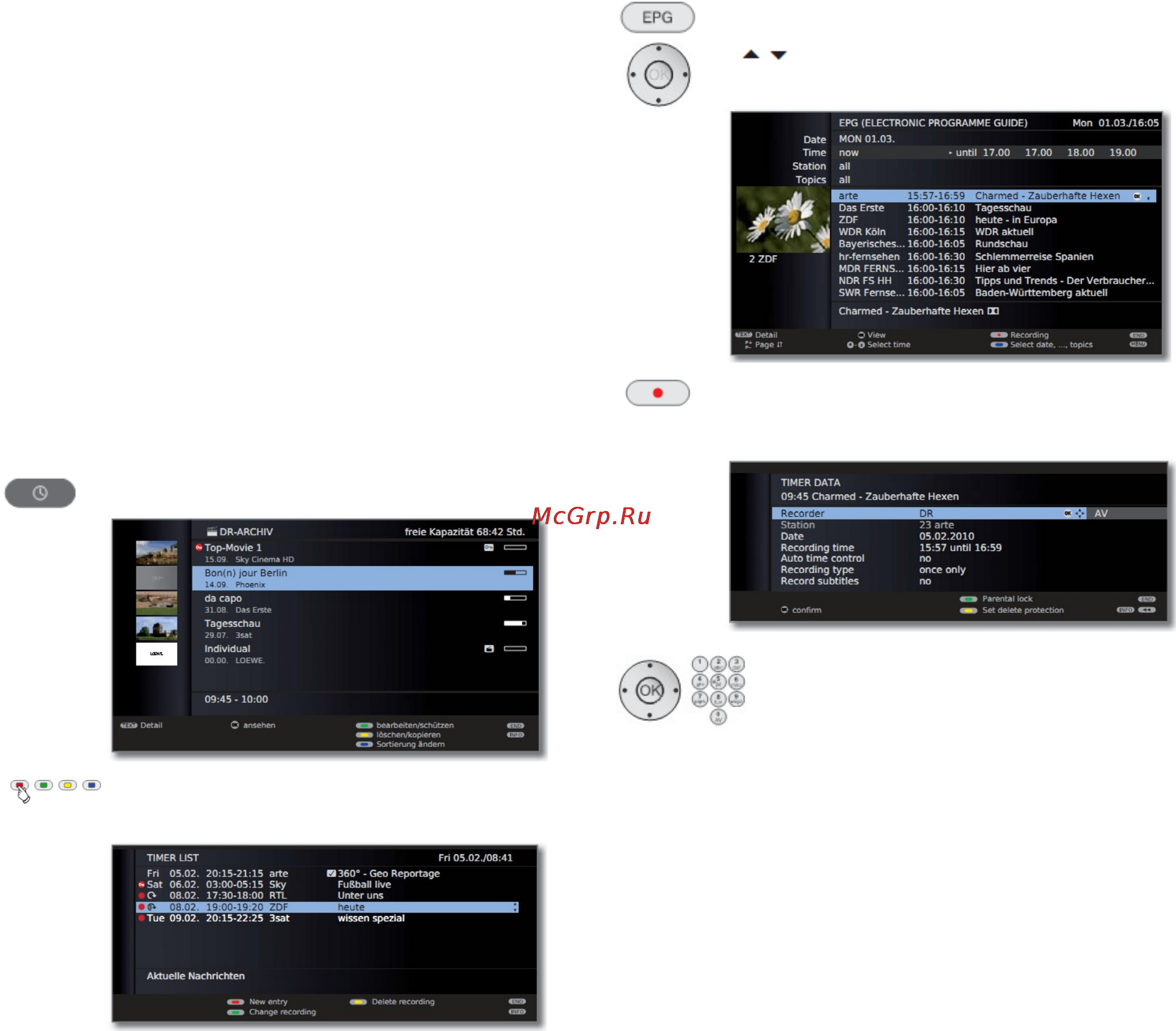 Loewe Xelos 50422T80 Silver [86/150] Архивная запись запись по таймеру