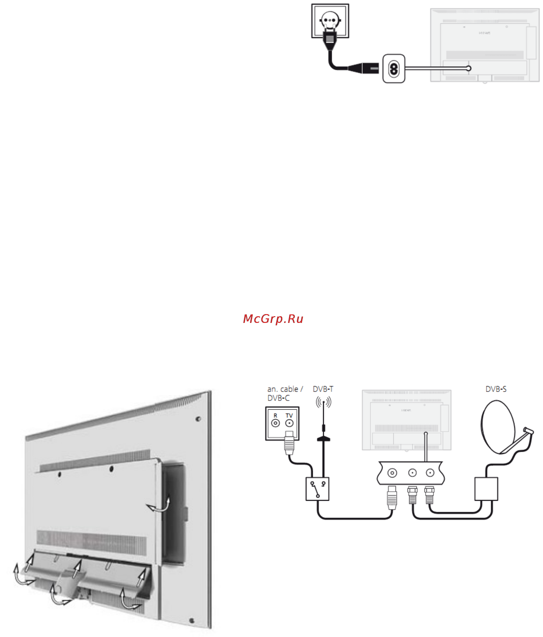 Loewe Connect 51408U82 White [26/231] Установка телевизора