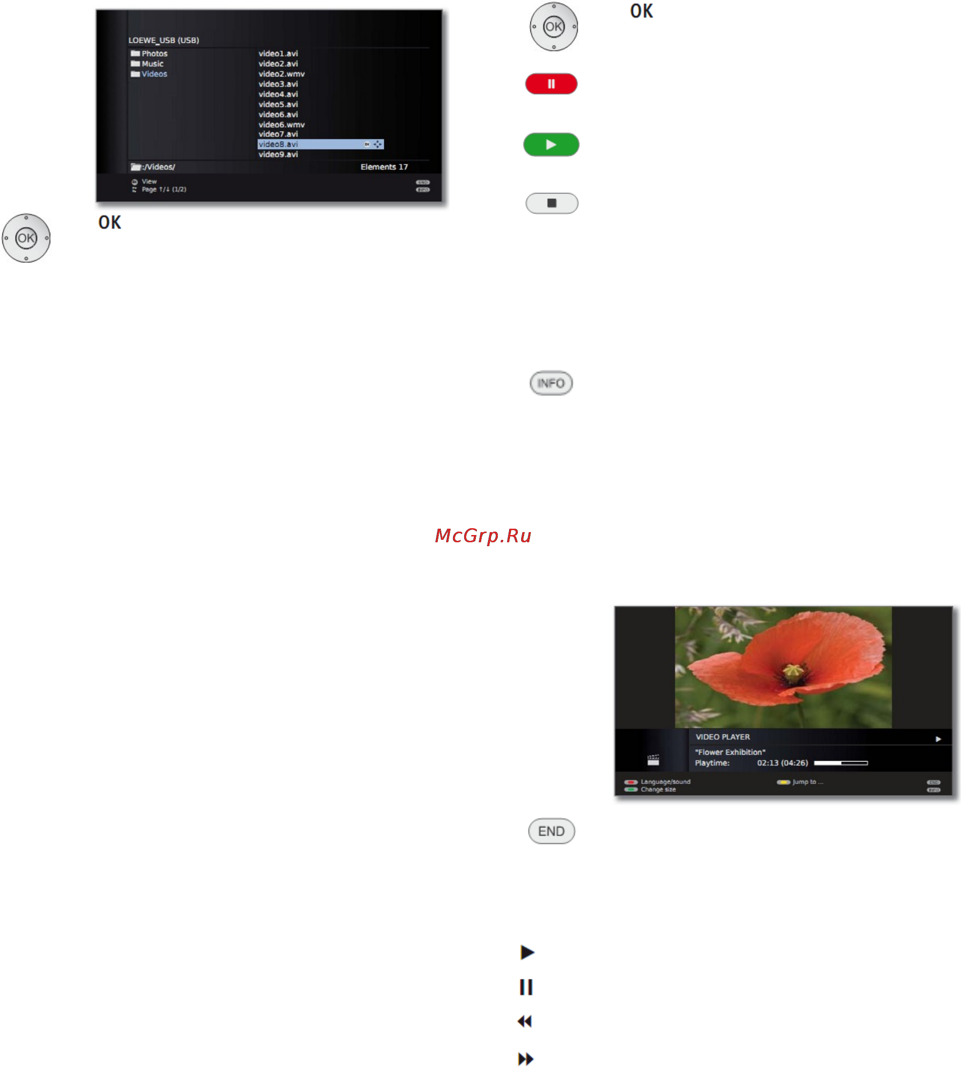 Loewe Xelos 50424T81 Silver [74/150] Строка статуса видео