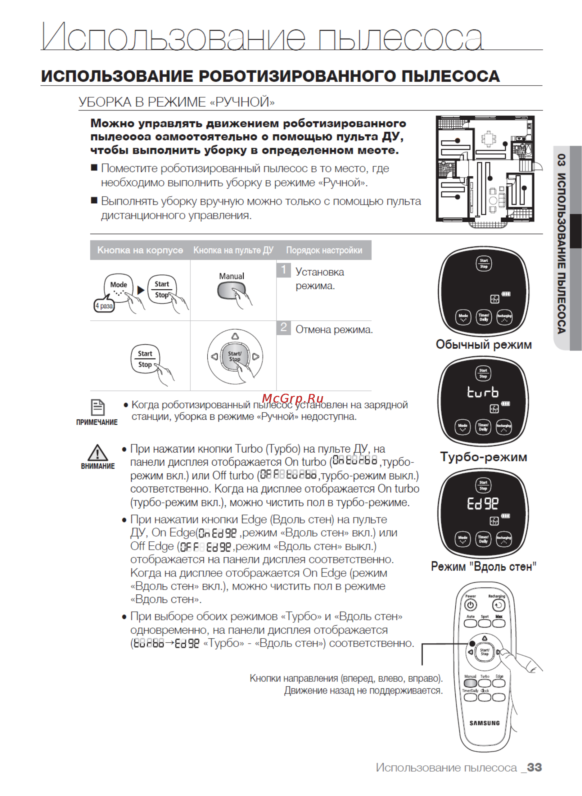 Samsung SR-8895L3A [33/48] Иопольяошние пылесоса