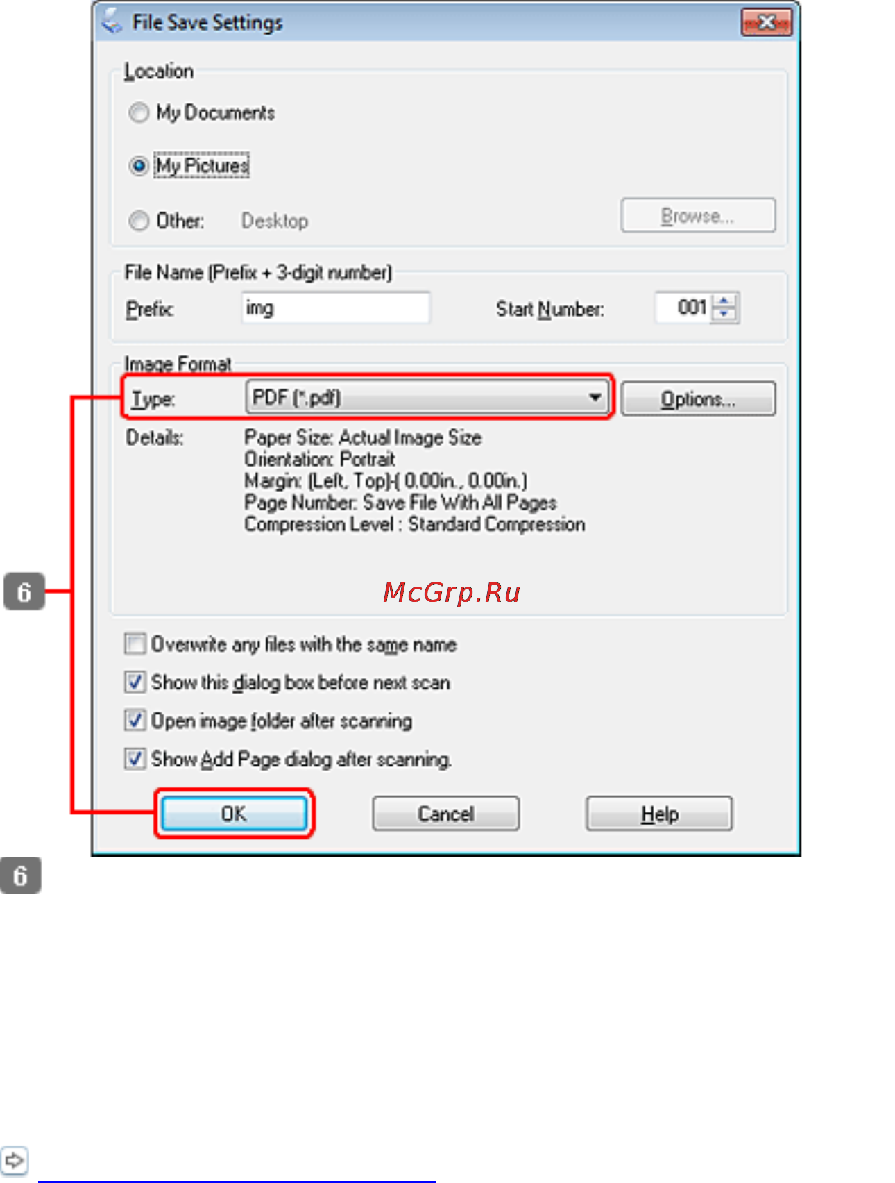 Epson PX730WD [136/176] Сканирование нескольких документов с сохранением в файл pdf
