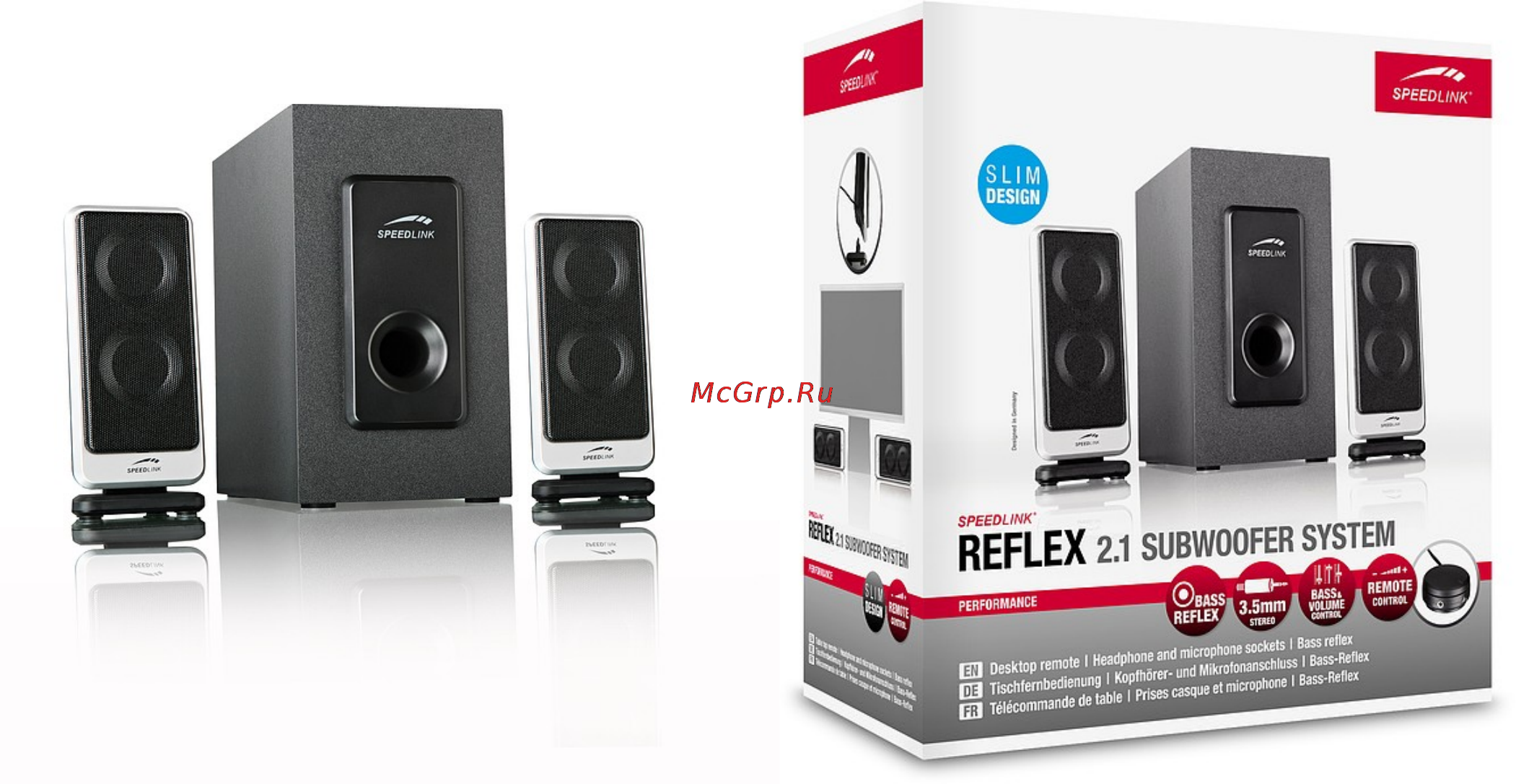 Speed-Link Reflex 2.1 (SL-8217-SBK) Инструкция по эксплуатации онлайн