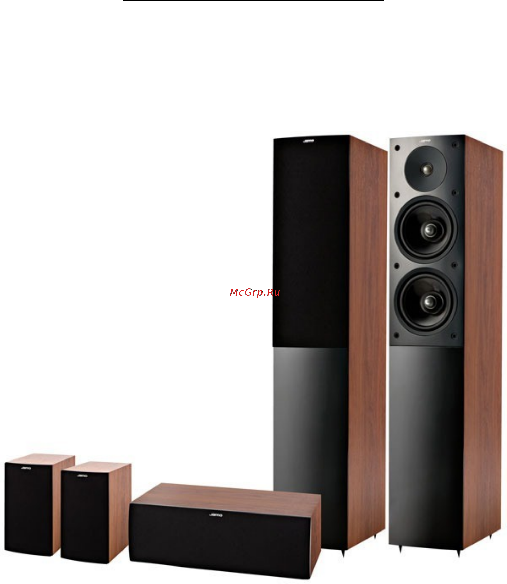 Jamo S506 HCS3 Wenge Инструкция по эксплуатации онлайн