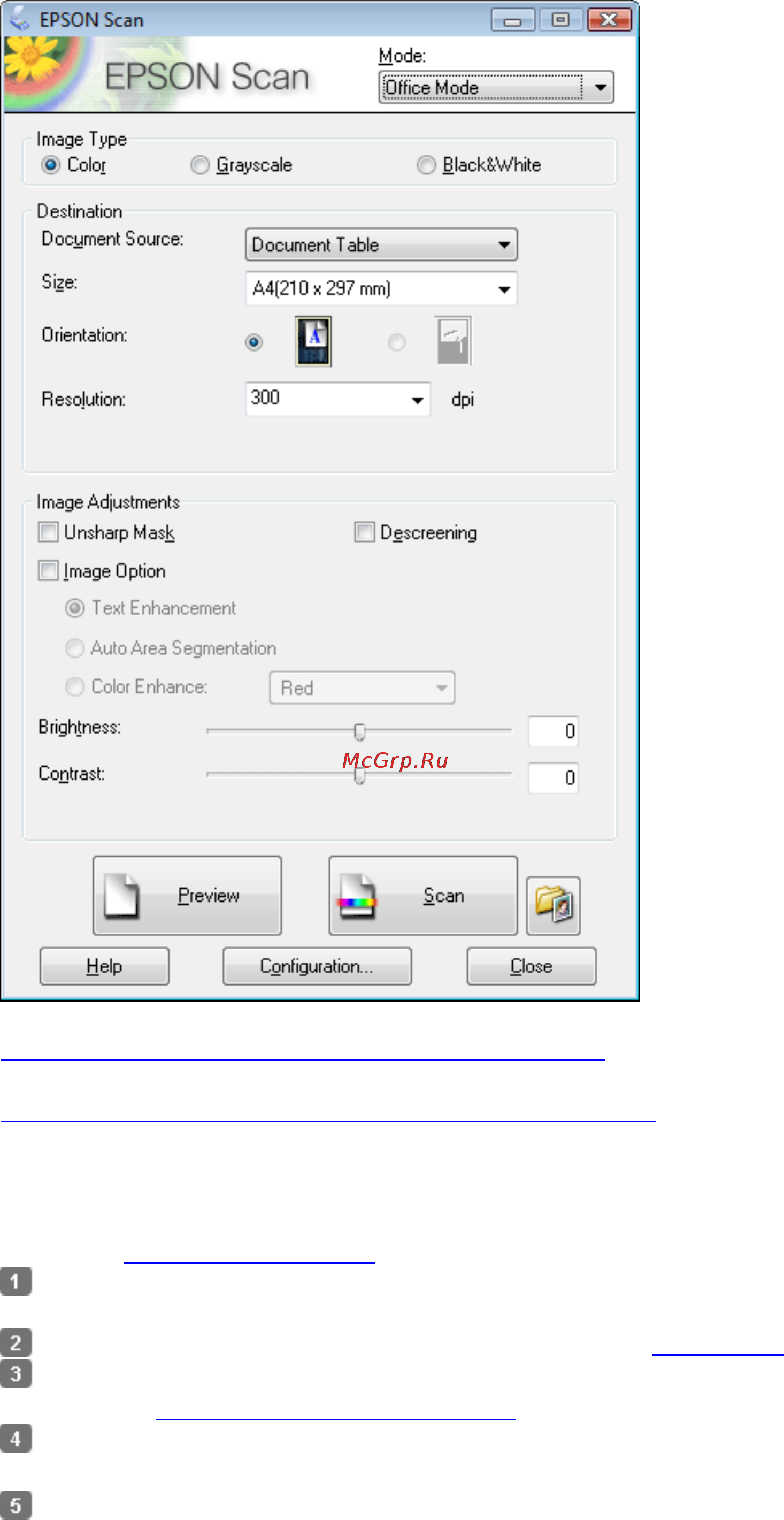 Epson L210 [71/141] Сканирование в офисном режиме с помощью планшета