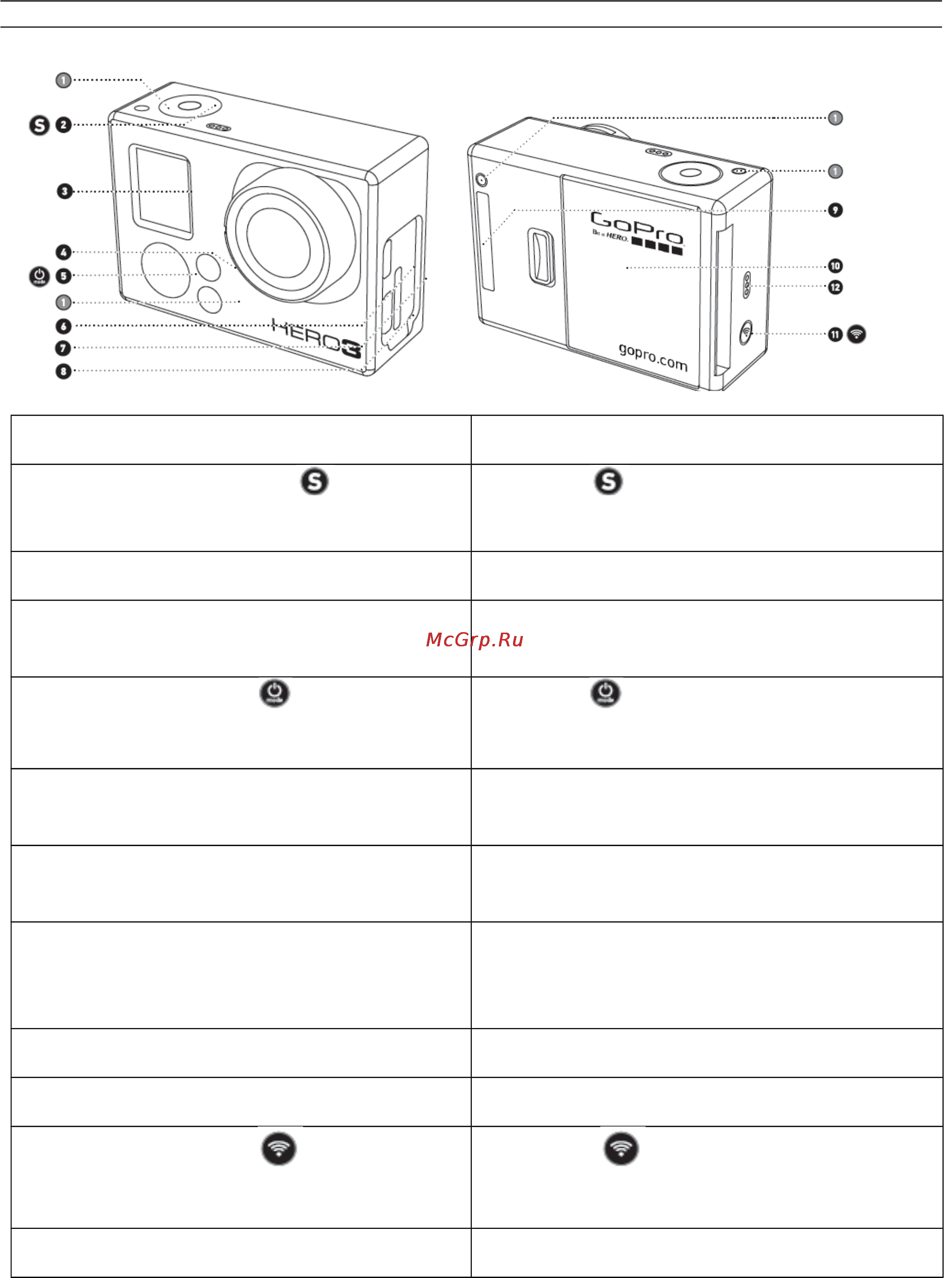 Gopro HD Hero 3 White Edition Инструкция по эксплуатации онлайн [6/39] 82647