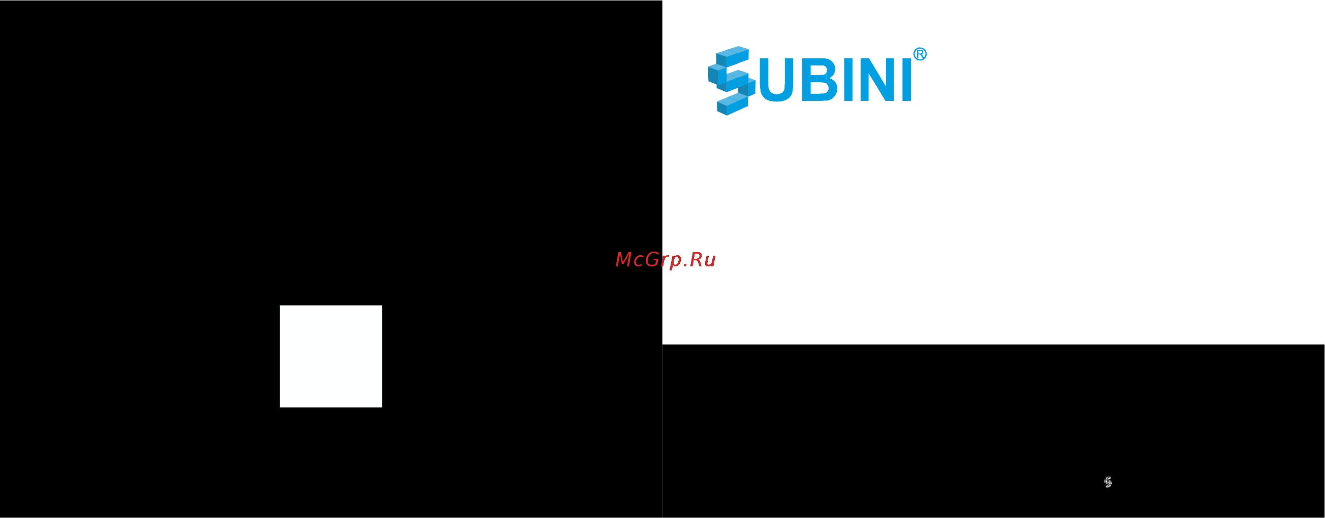 Subini G1W Инструкция по эксплуатации онлайн