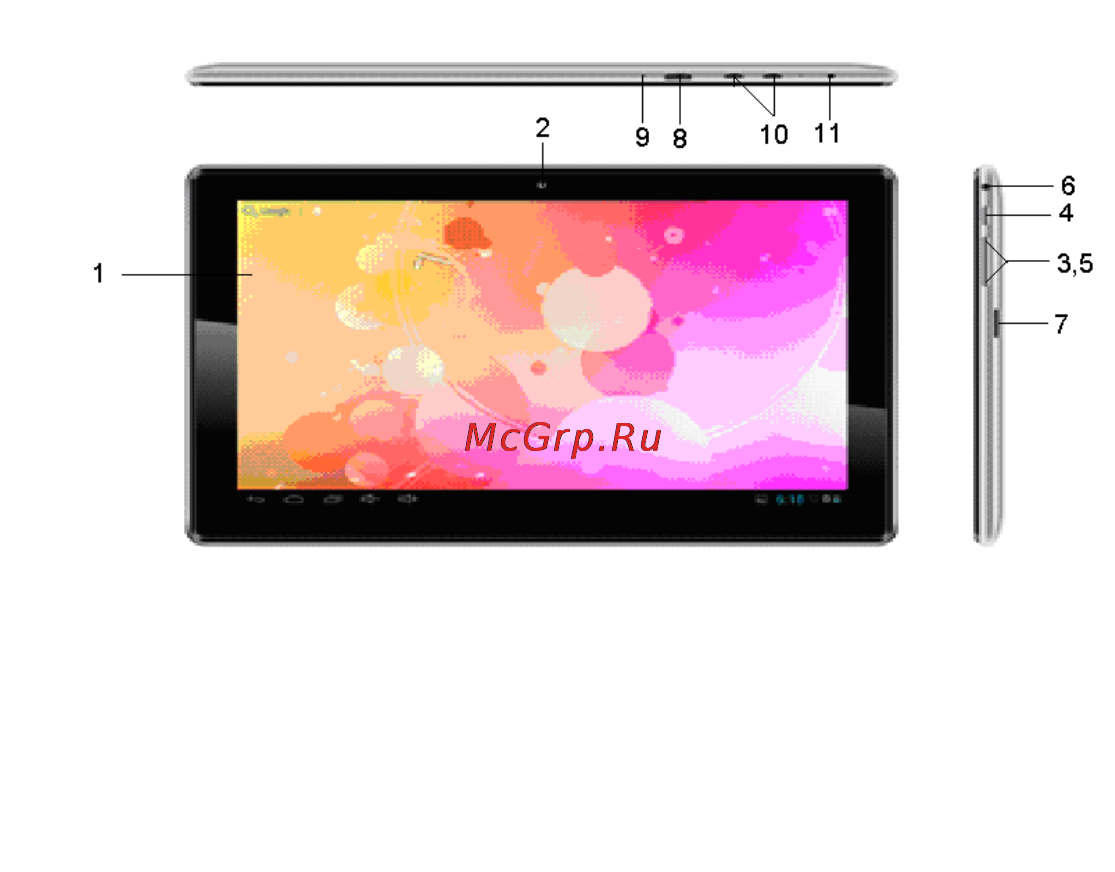 Ritmix RMD-1026 [12/42] Основные клавиши и разъемы