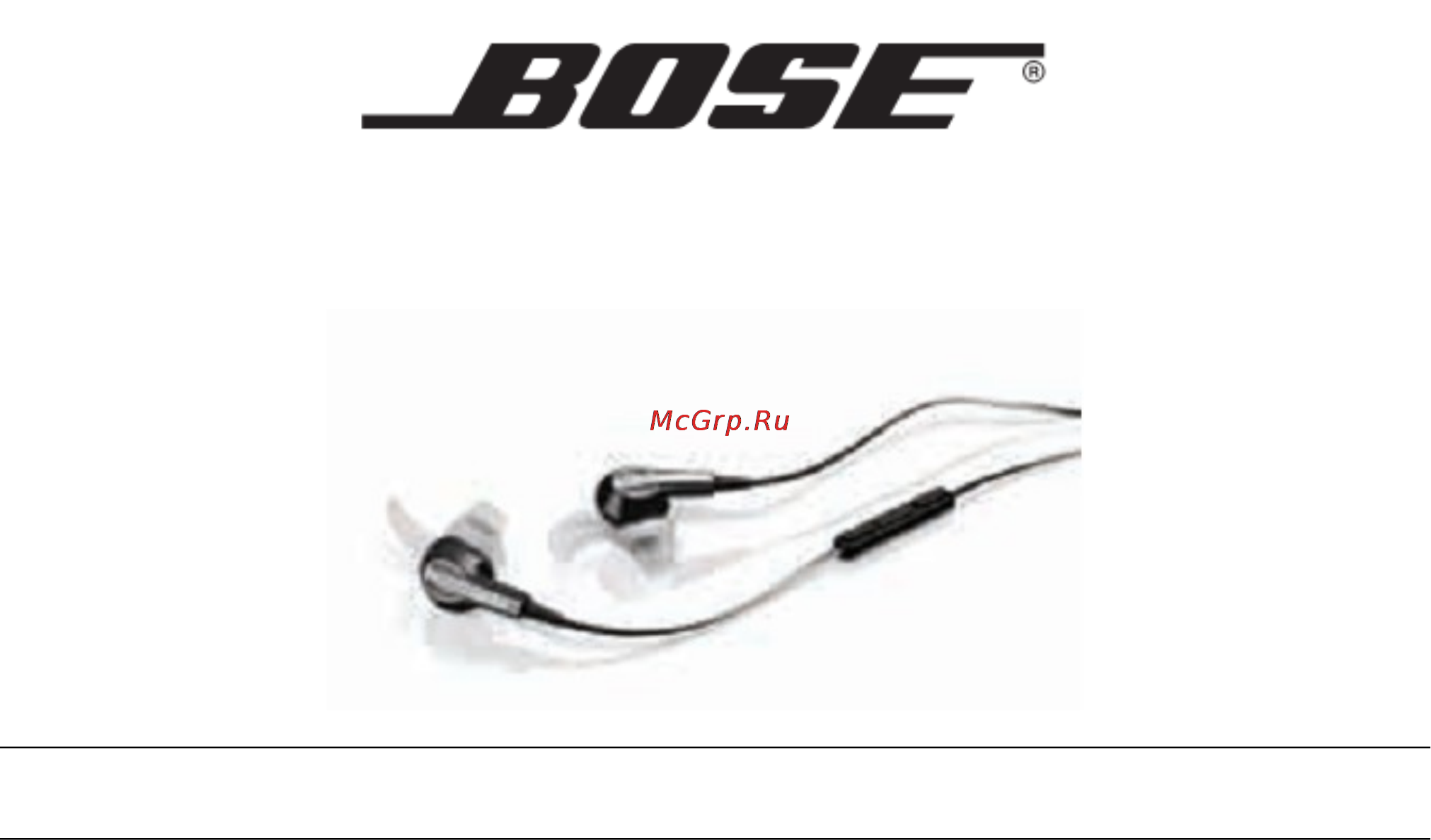 Bose MIE2i Инструкция по эксплуатации онлайн
