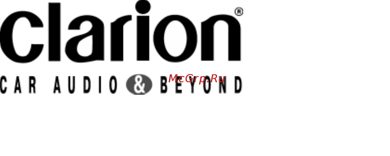 Clarion DXZ656MP Инструкция по эксплуатации онлайн