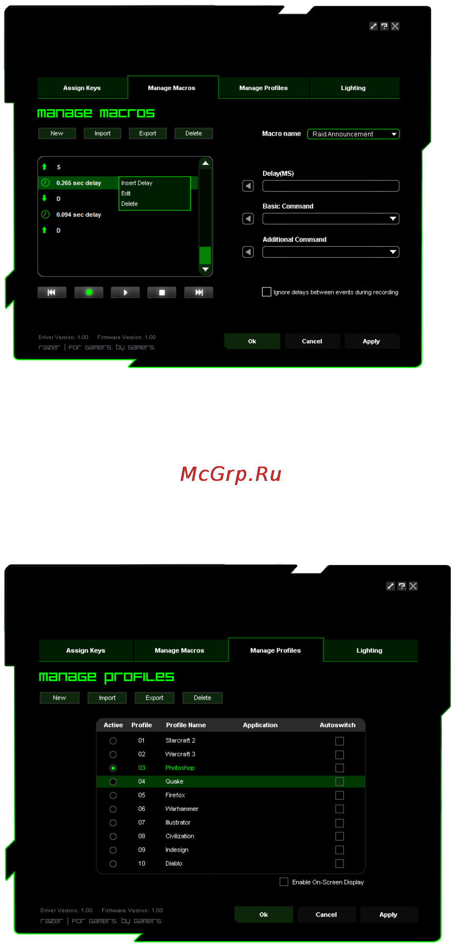 Razer Anansi(RAZER RZ03-00550400-R3R1) Инструкция по эксплуатации онлайн [4/9] 122677