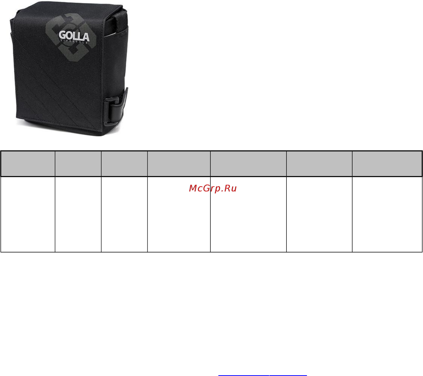 Golla G782 Black Инструкция по эксплуатации онлайн
