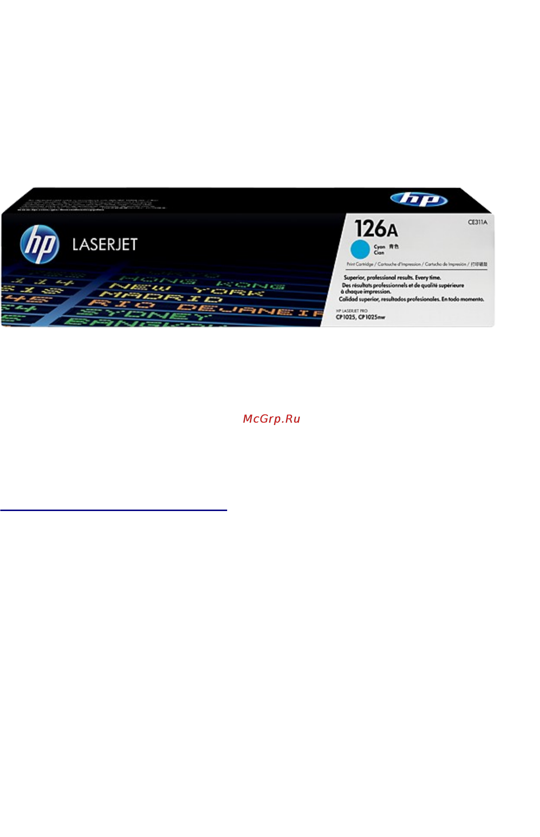 HP 126A LaserJet, синий CE311A Инструкция по эксплуатации онлайн