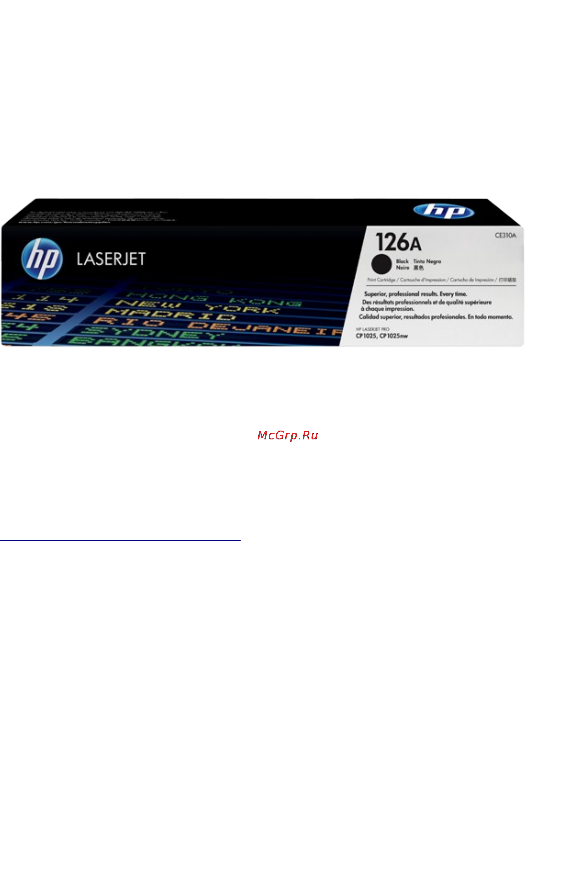 HP 126A LaserJet, черный CE310A Инструкция по эксплуатации онлайн