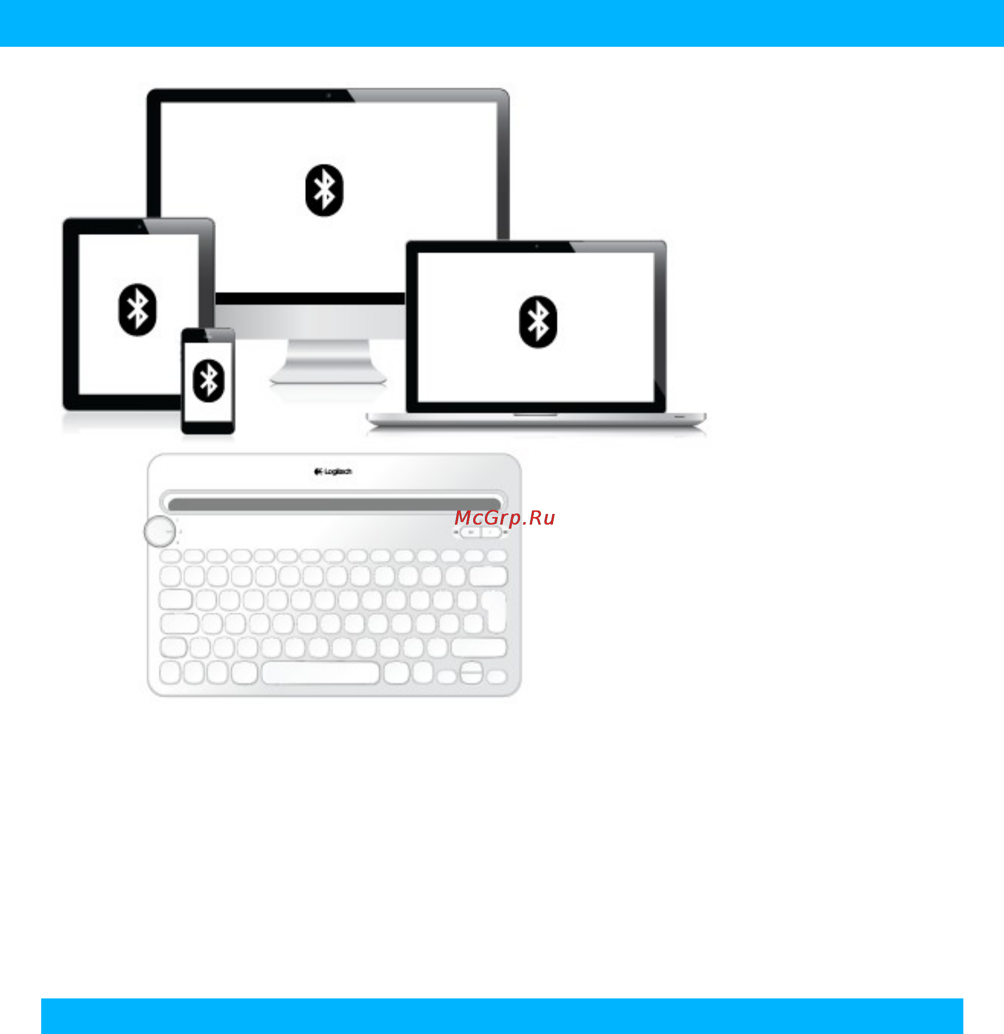 Logitech K480(920-006368) Инструкция по эксплуатации онлайн