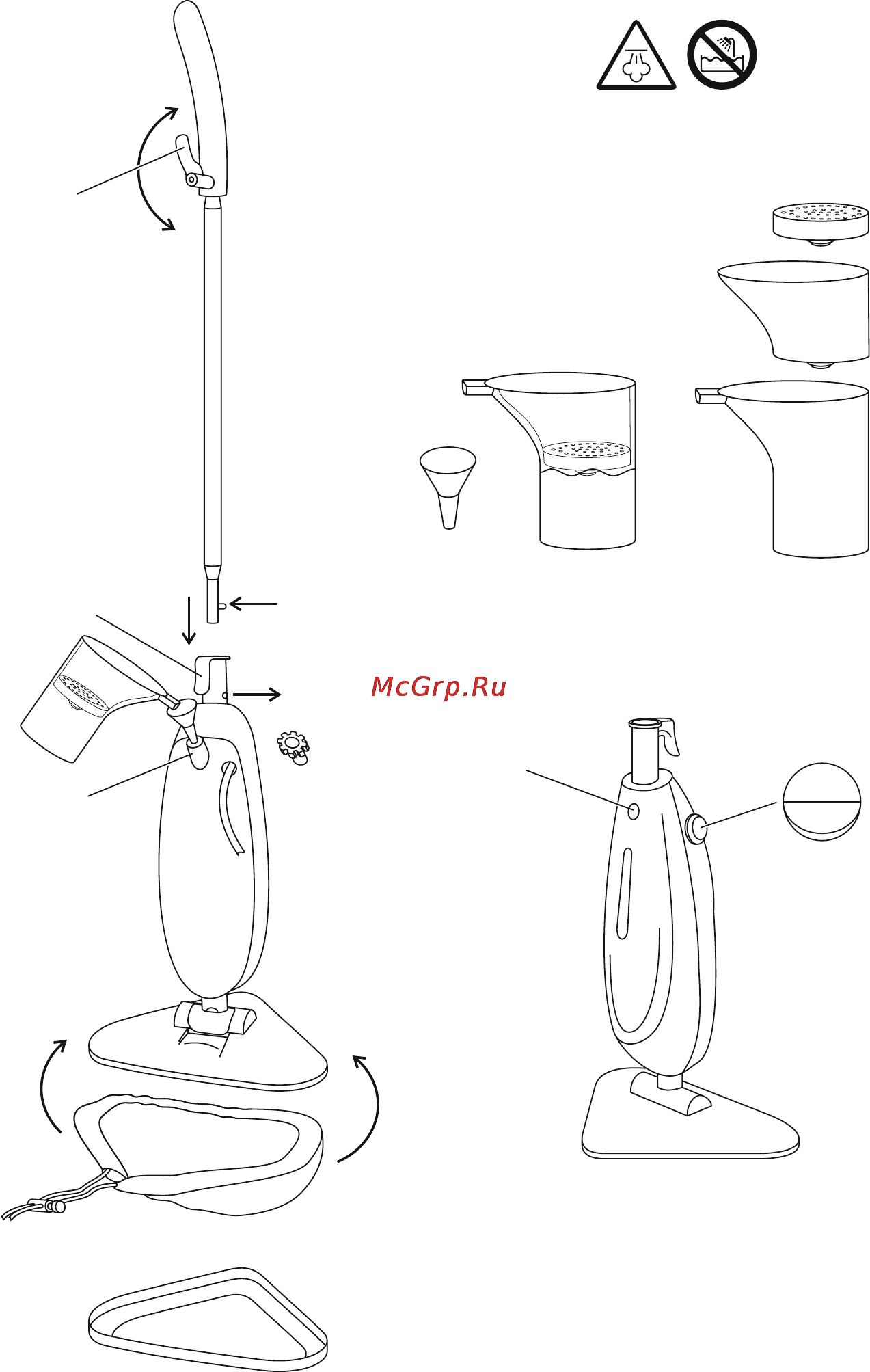 Russell Hobbs 21180-56 steam mop Инструкция по эксплуатации онлайн [2/72] 162926