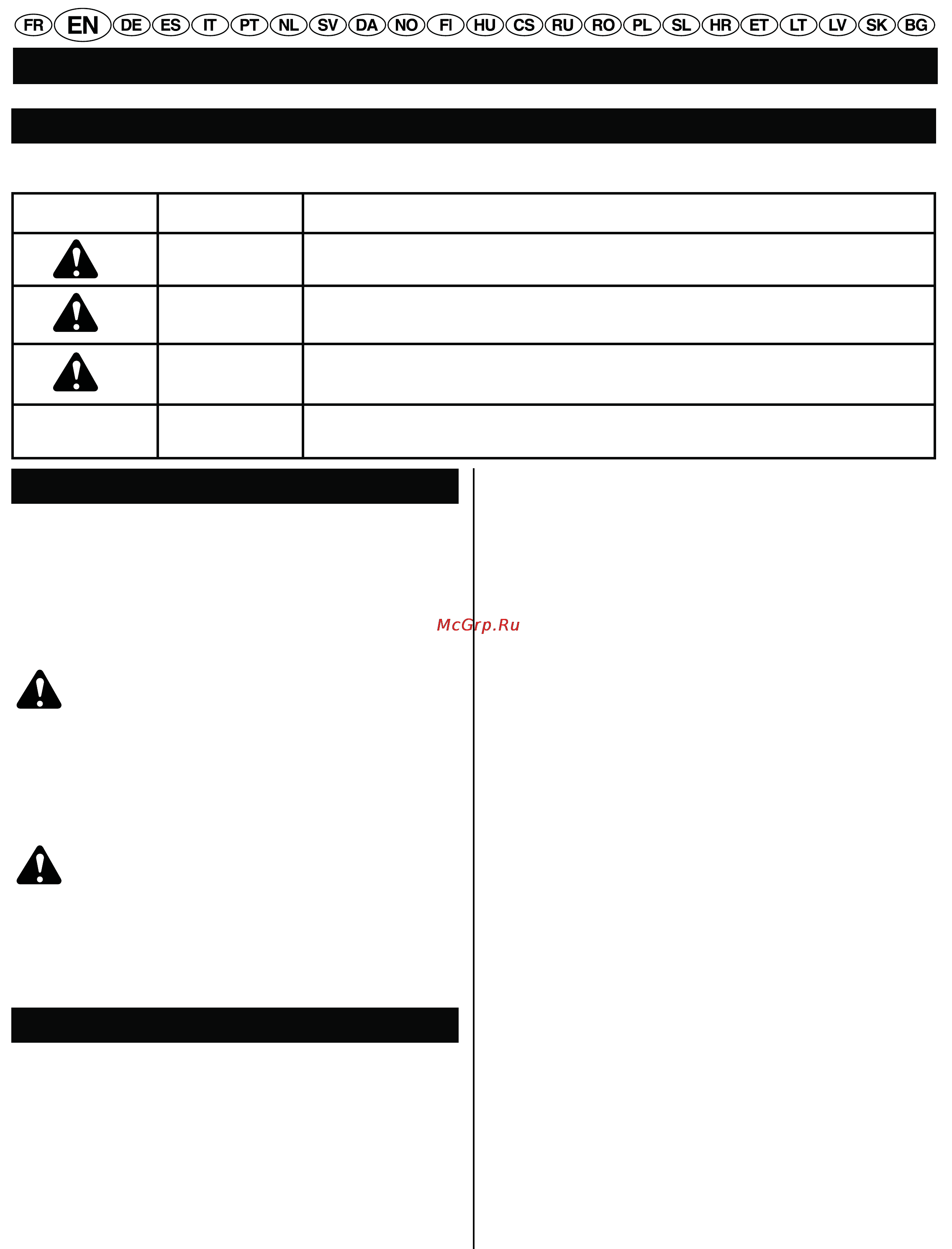 Ryobi RCS2040 [18/248] English original instructions