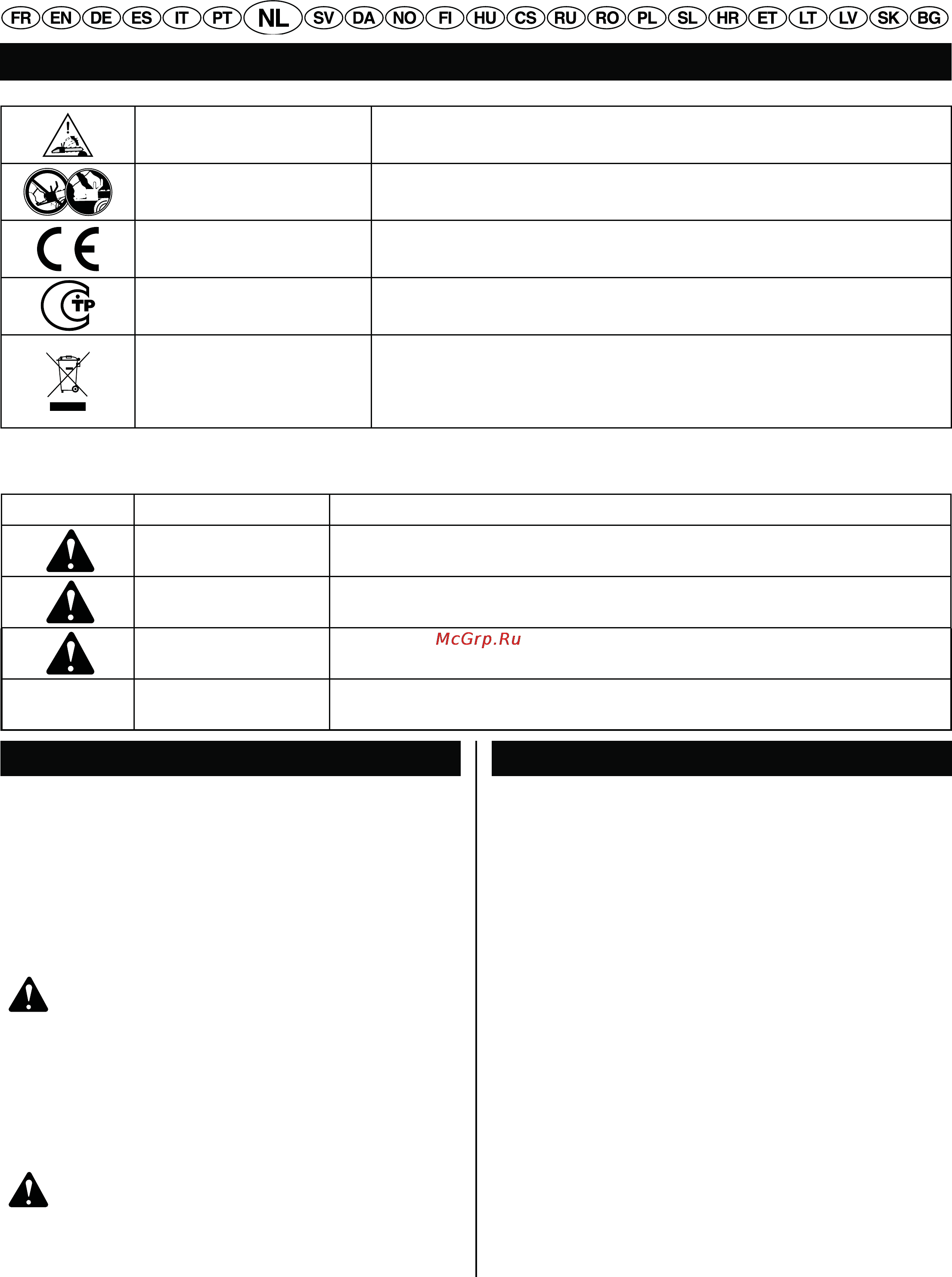 Ryobi RCS2040 [69/248] Nederlands vertaling van de origínele instructies