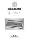 Rommelsbacher vac 500 Инструкция по эксплуатации