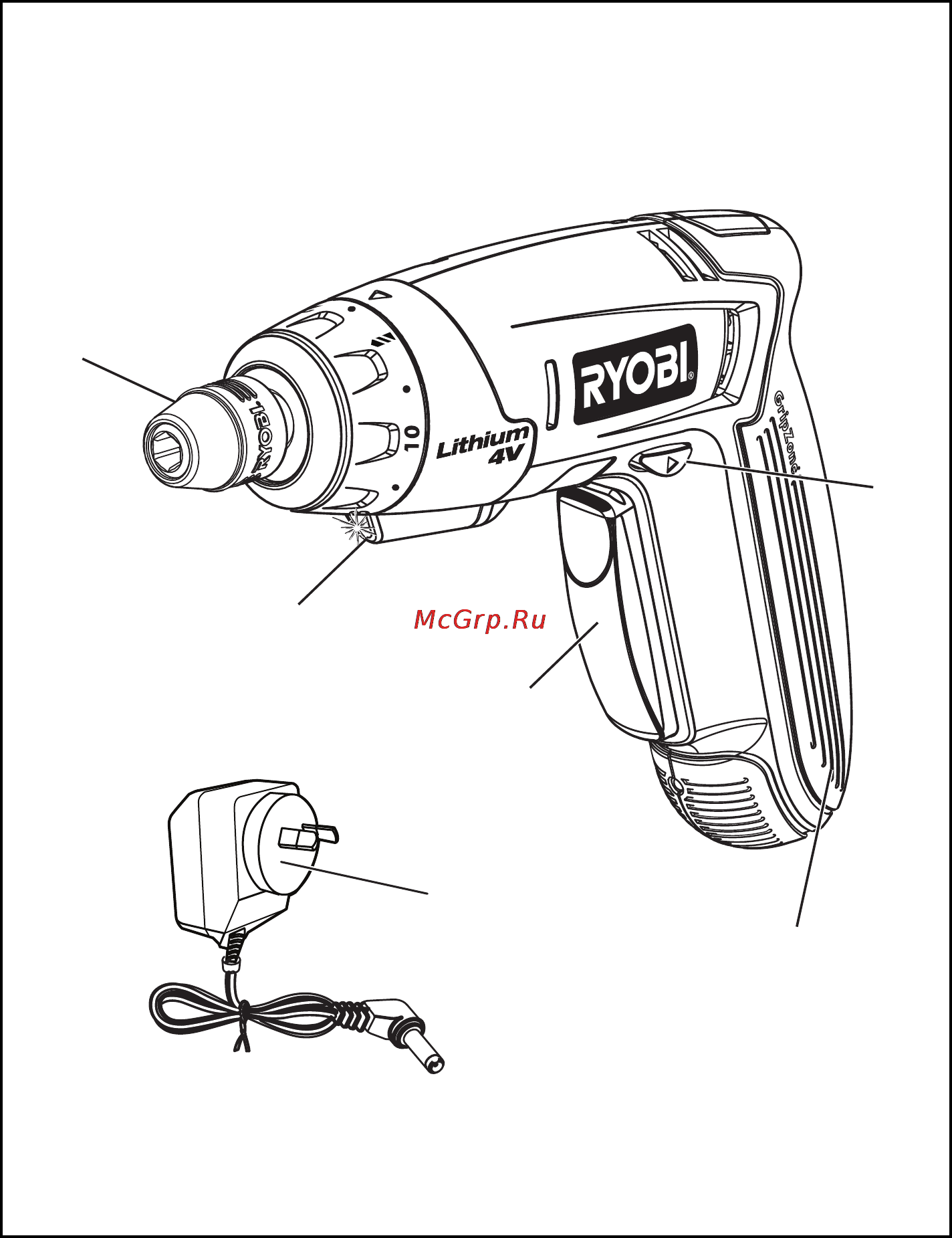 Ryobi csd4107bg (3000139) Инструкция по эксплуатации онлайн [2/7] 163007