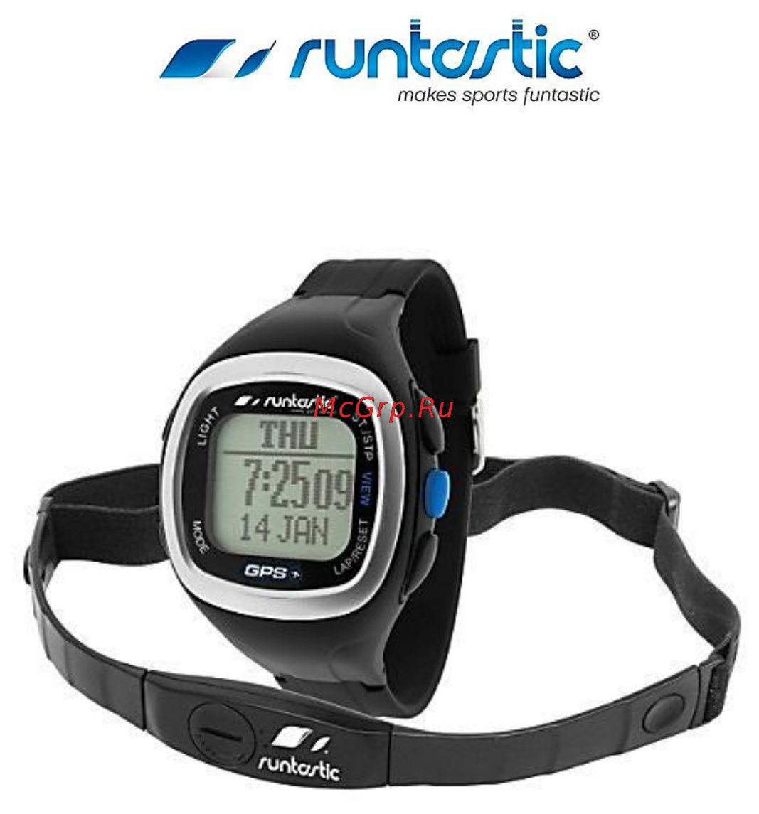 Runtastic с пульсометром и gps-датчиком rungps1, черные Инструкция по эксплуатации онлайн
