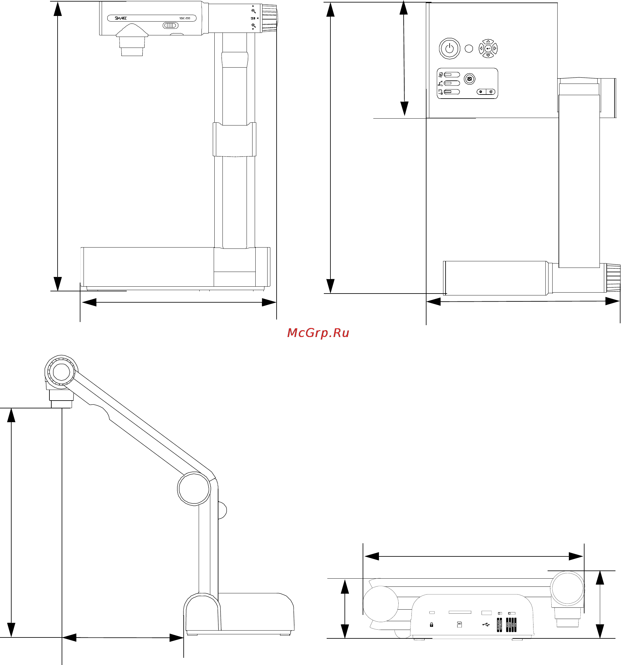 Smart SDC-330 [5/6] Физические размеры