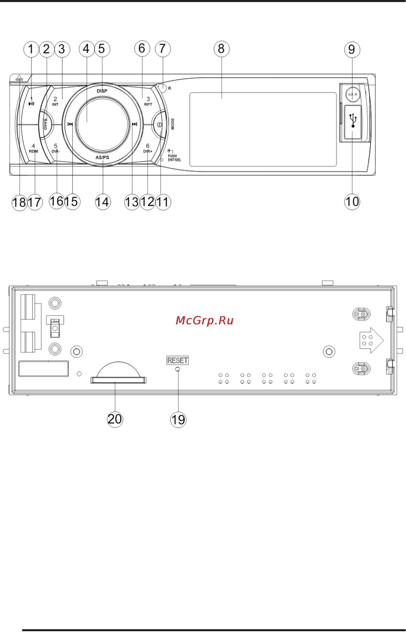 Supra sfd-1224u [10/20] Передняя панель