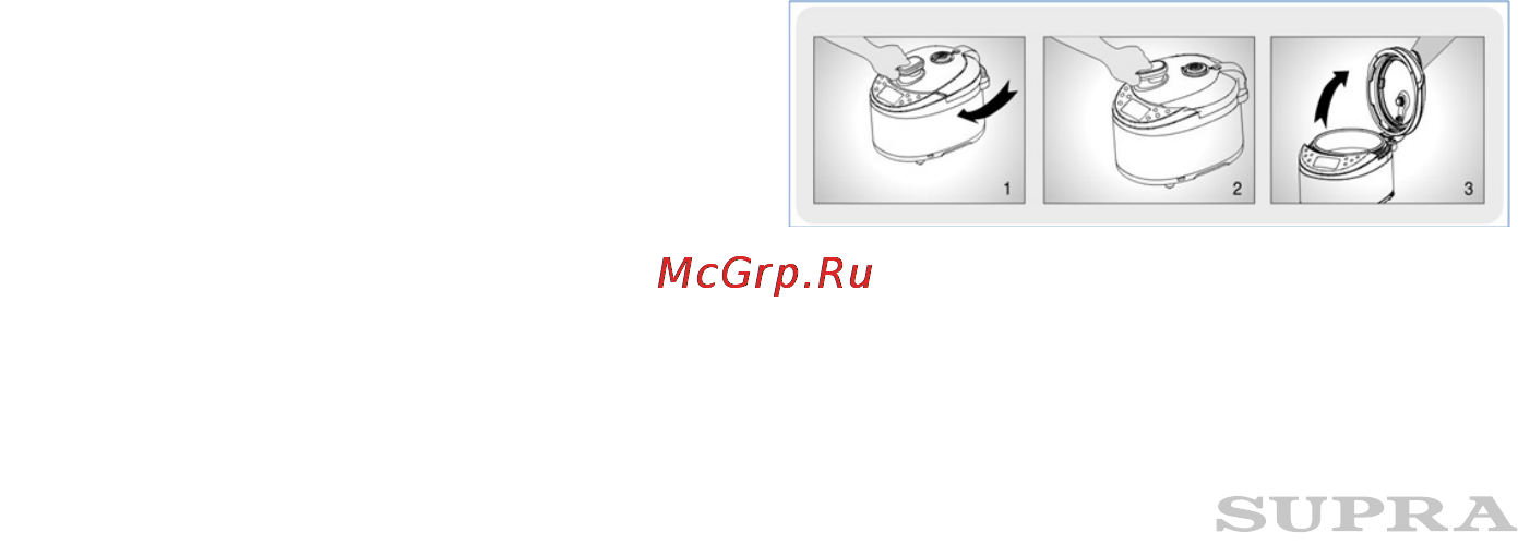 Supra mcs-5151 [8/18] Открытие закрытие снятие и установка крышки открытие крышки