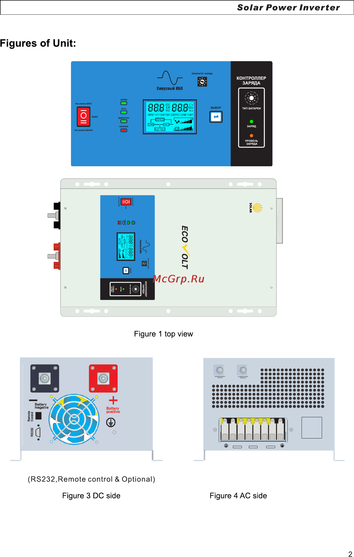 Ecovolt SOLAR 6048 [3/18] Page 3
